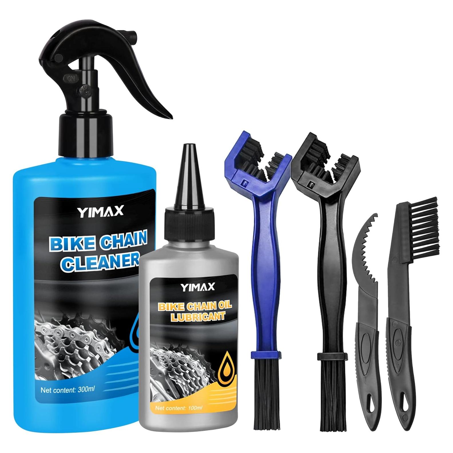 Kit de Limpieza de Cadena de Bicicleta YIMAX 300ml + 100ml