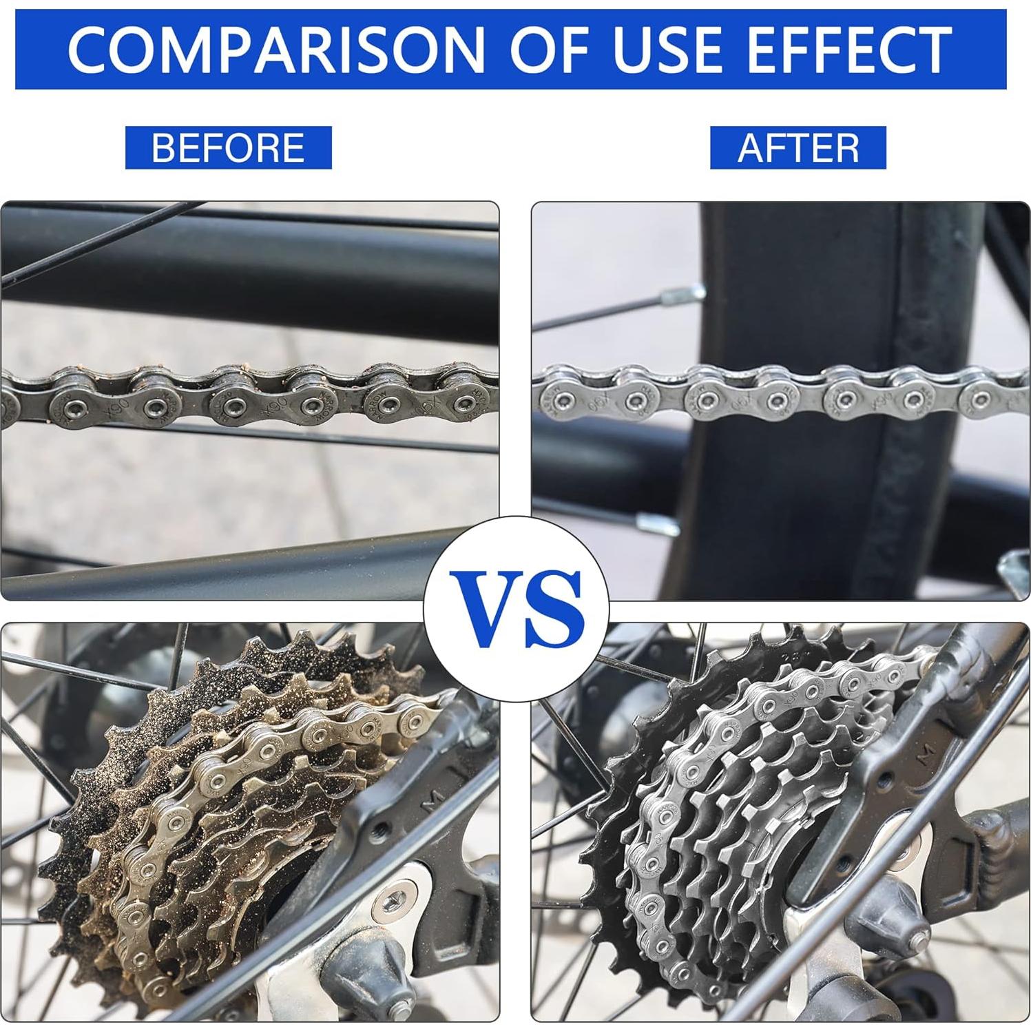 Kit de Limpieza de Cadena de Bicicleta YIMAX 300ml + 100ml