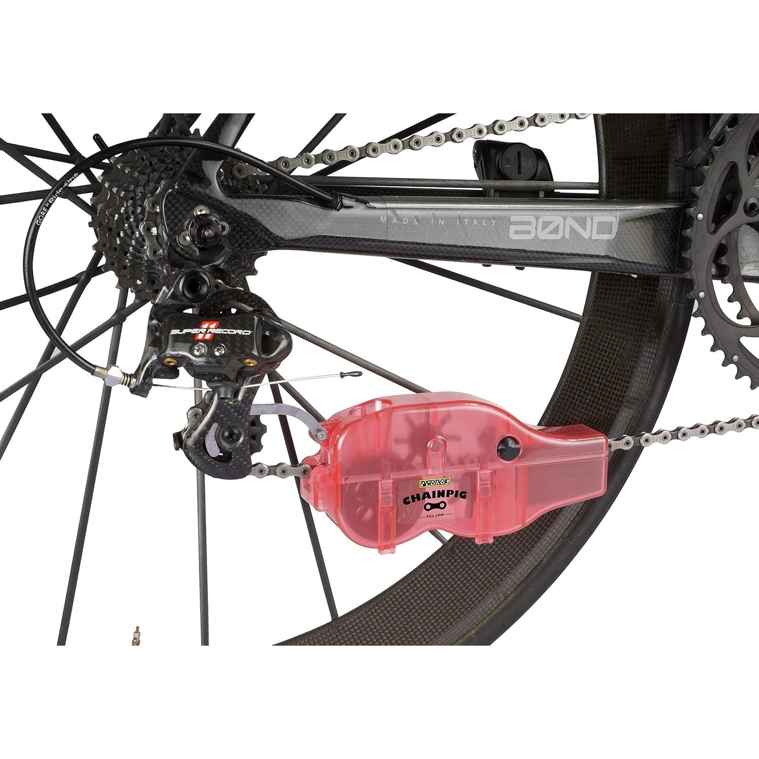 Pedro's Unisex's Pig II Chain Cleaning Machine, Red,