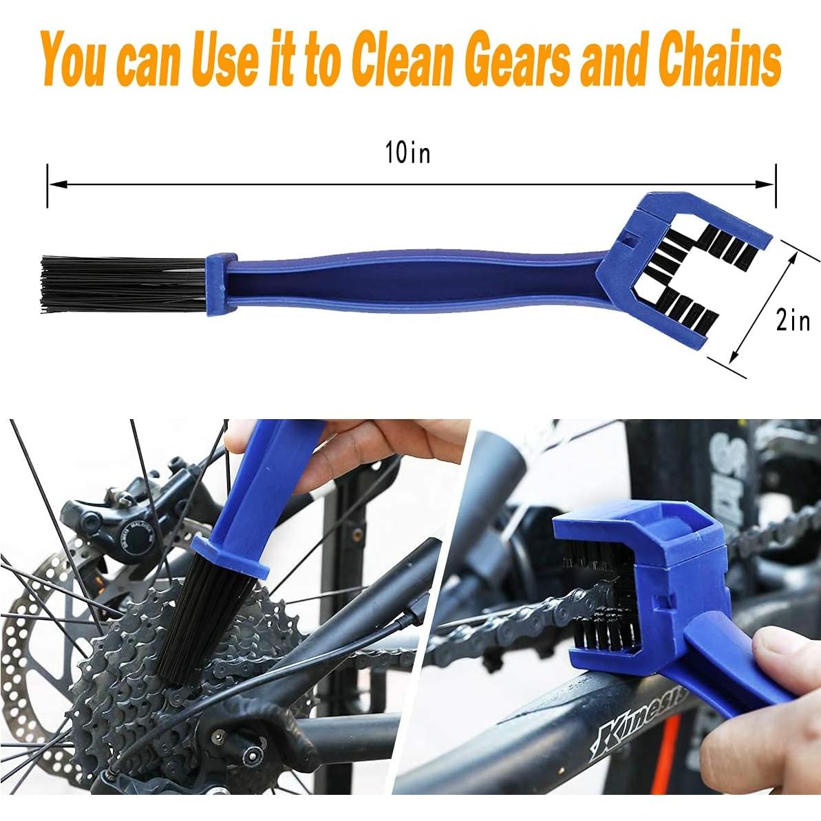 Kit de Limpieza de Bicicleta 10 Piezas QeeHeng - Cepillos y Limpiador