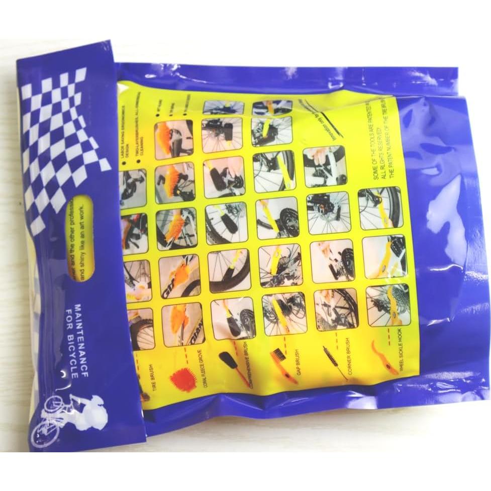 Kit de Limpieza de Bicicleta 10 Piezas QeeHeng - Cepillos y Limpiador