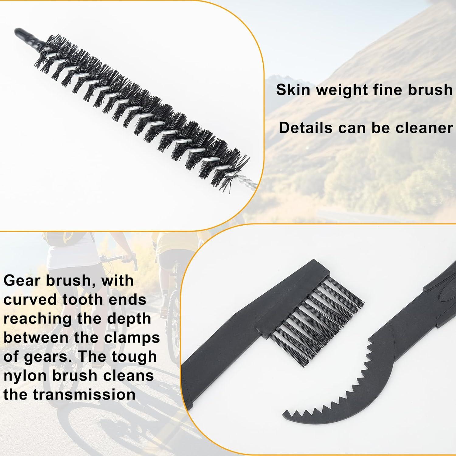 Kit Limpiador de Cadena de Bicicleta WrosKay 6 Piezas