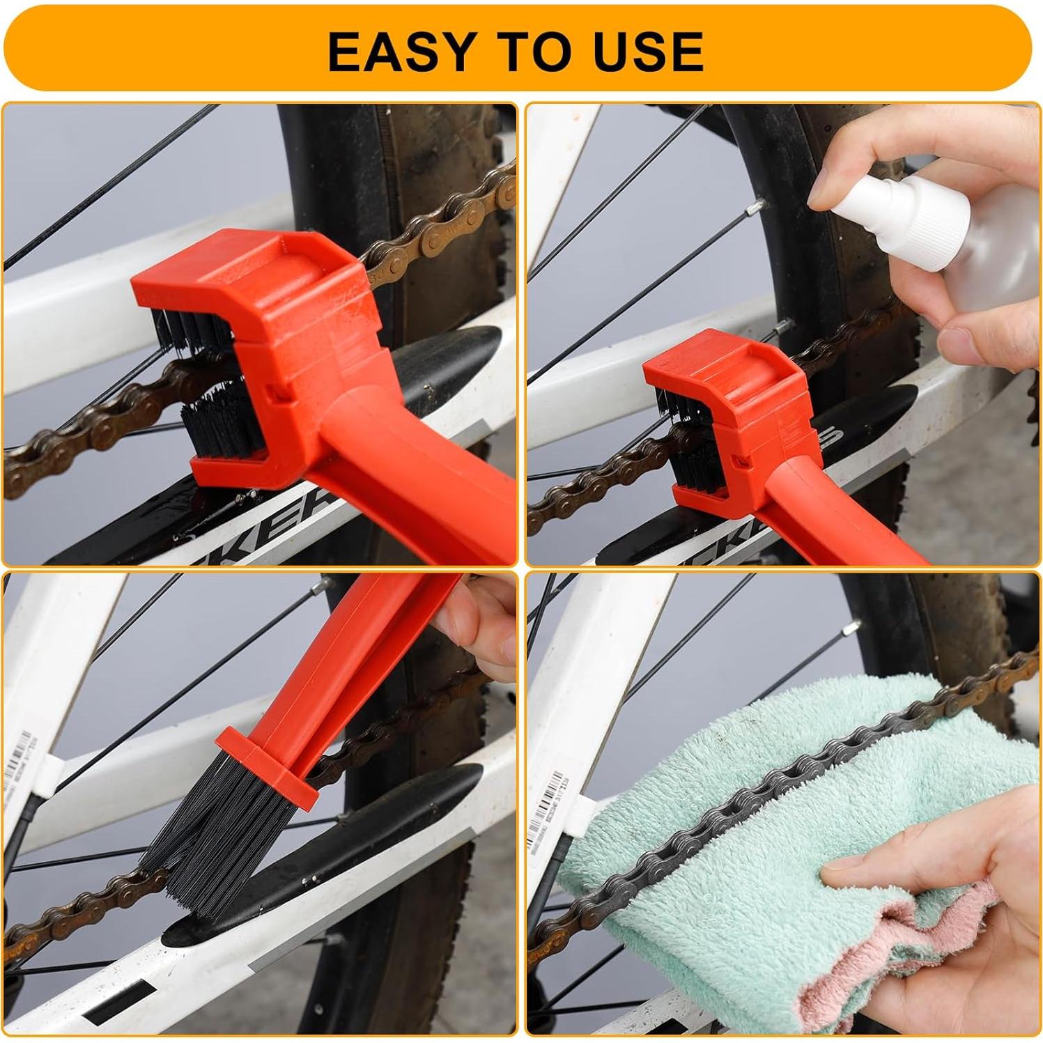 Kit Limpiador de Cadena de Bicicleta WrosKay 6 Piezas