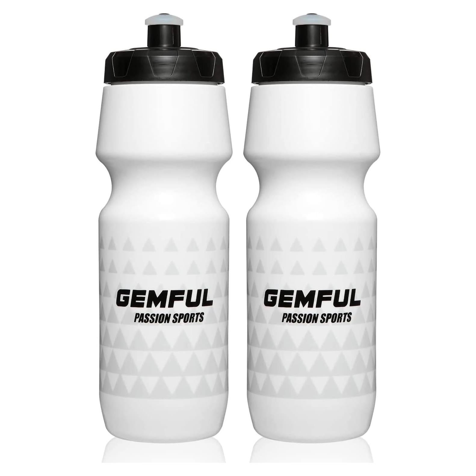 Botella de Agua Squeeze GEMFUL 750 ml Libre de BPA 2 Pzs