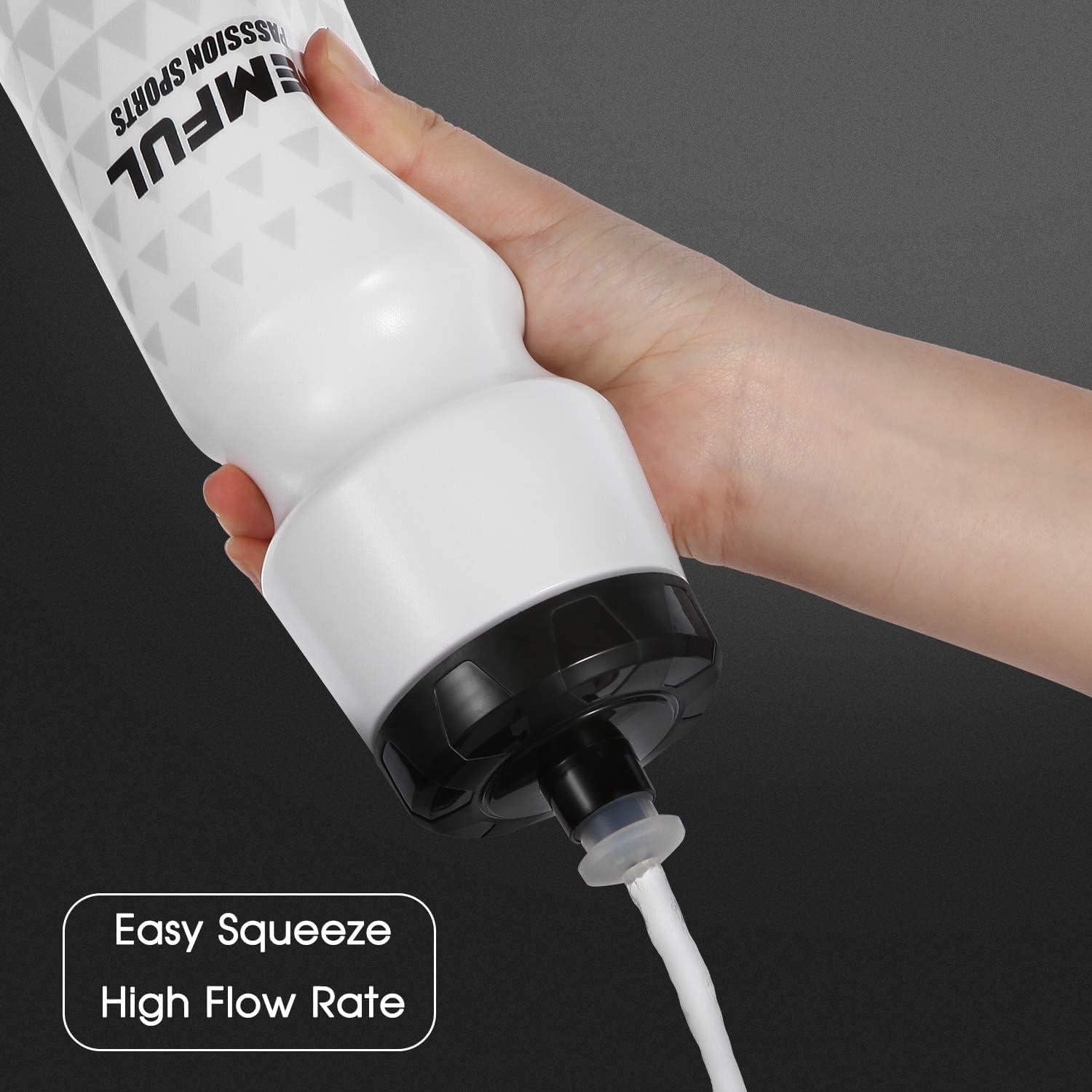 Botella de Agua Squeeze GEMFUL 750 ml Libre de BPA 2 Pzs