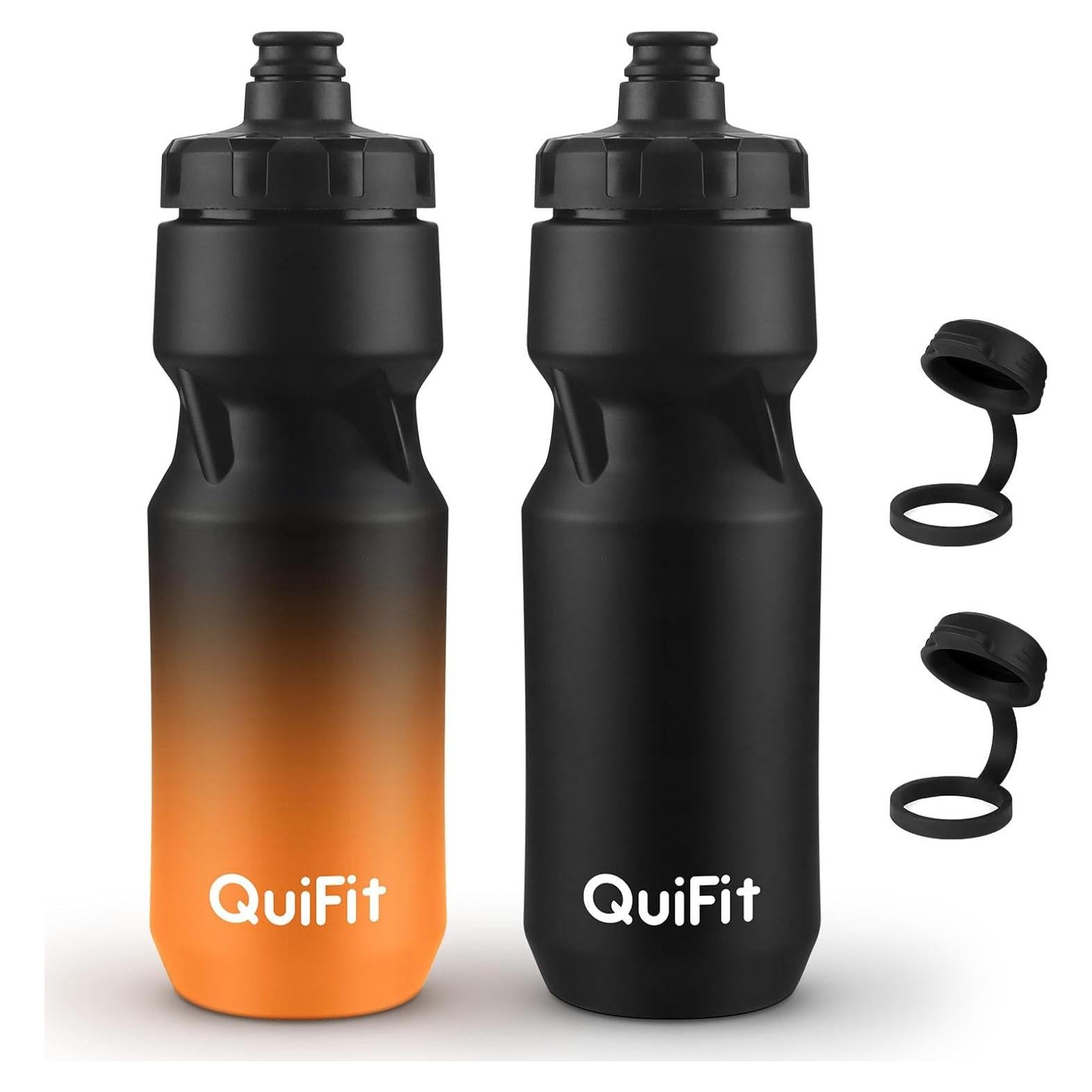 Botella de Agua Deportiva QuiFit 24oz, Paquete de 2, Ligera