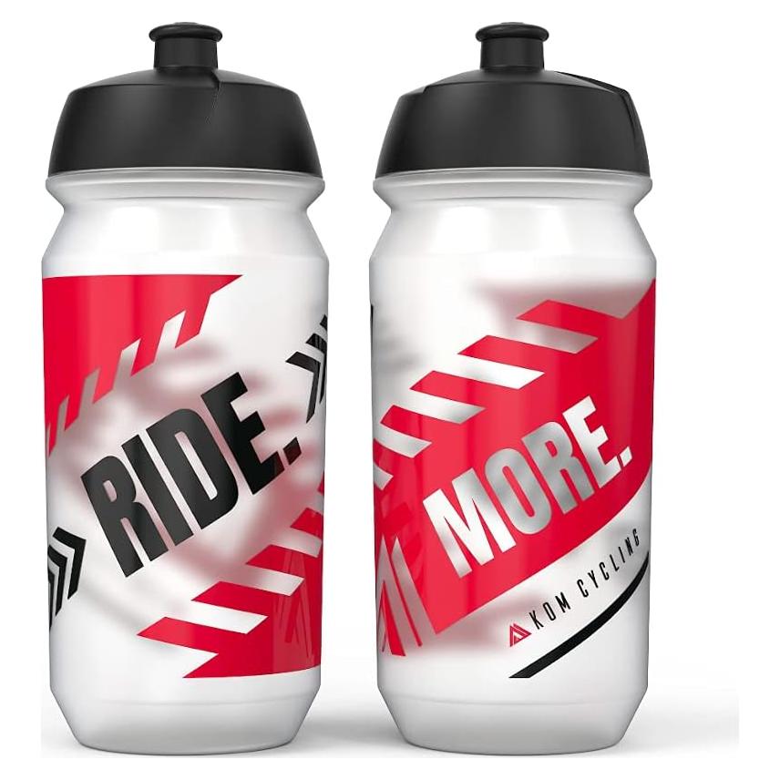 Botellas de Agua KOM Cycling 500ml - Pack de 2, BPA Free