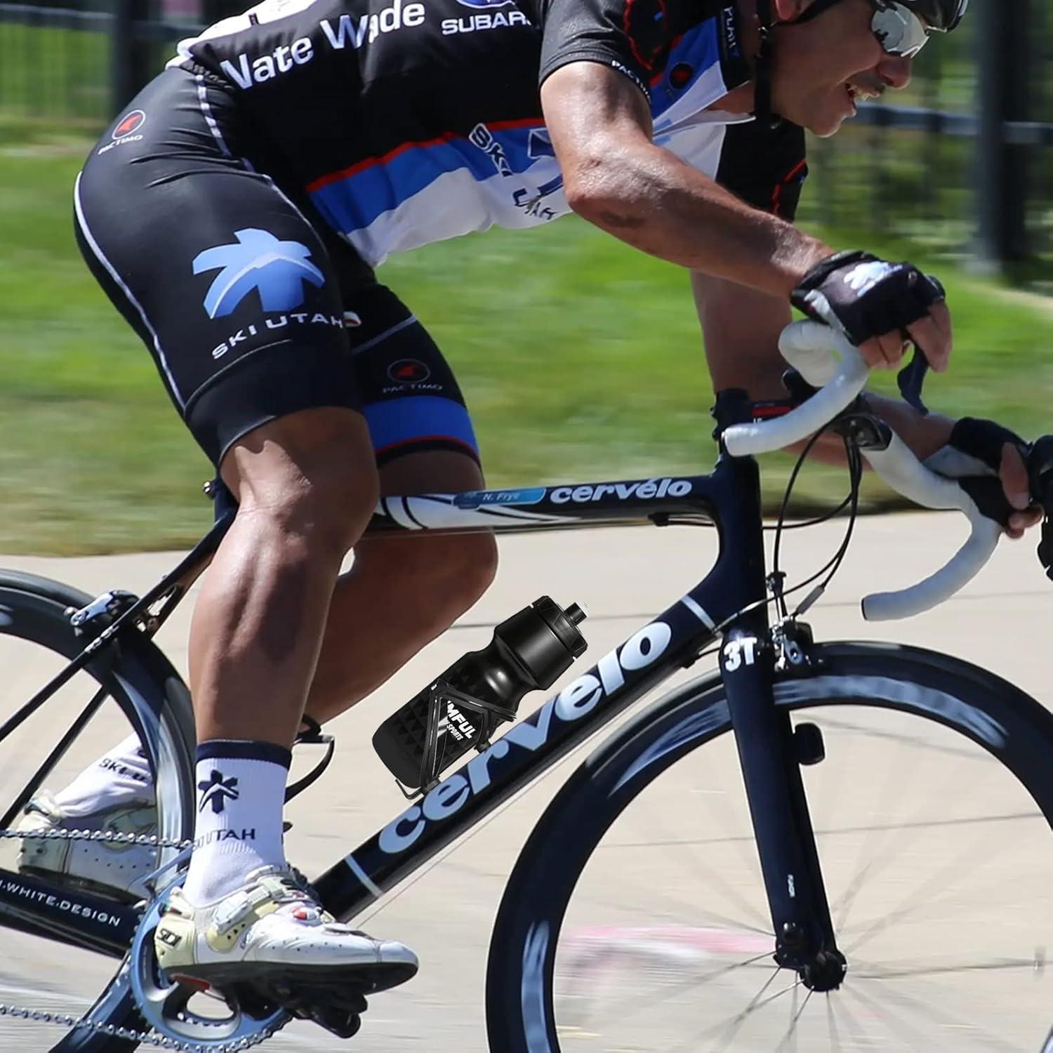 Botella de Agua GEMFUL 750ml para Ciclismo con Soporte