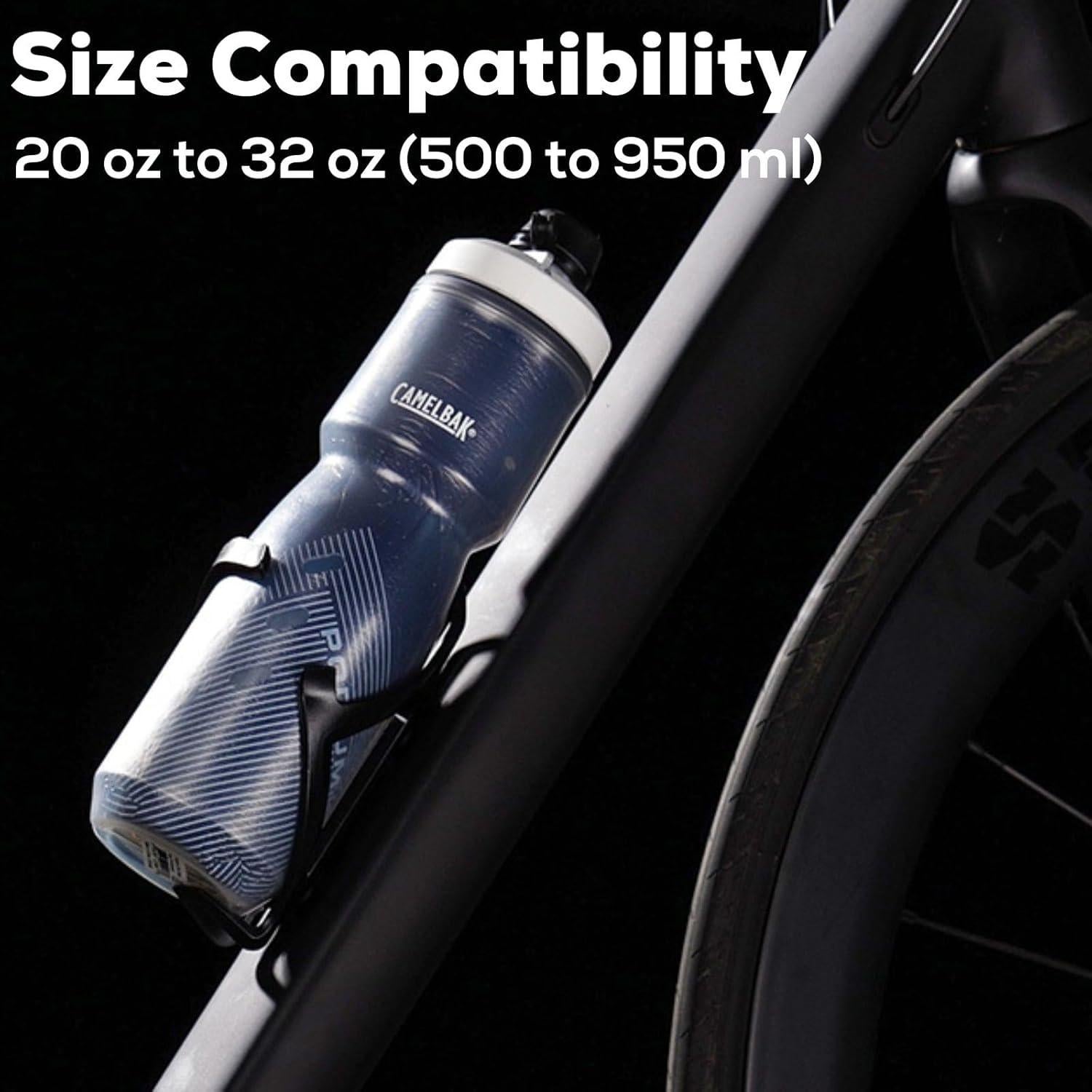 Soporte para Botellas de Agua Corki Cycles Negro Paquete de 2