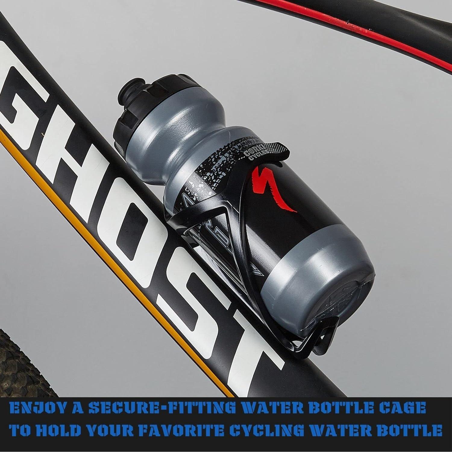 Soporte para Botellas de Agua Corki Cycles Negro Paquete de 2