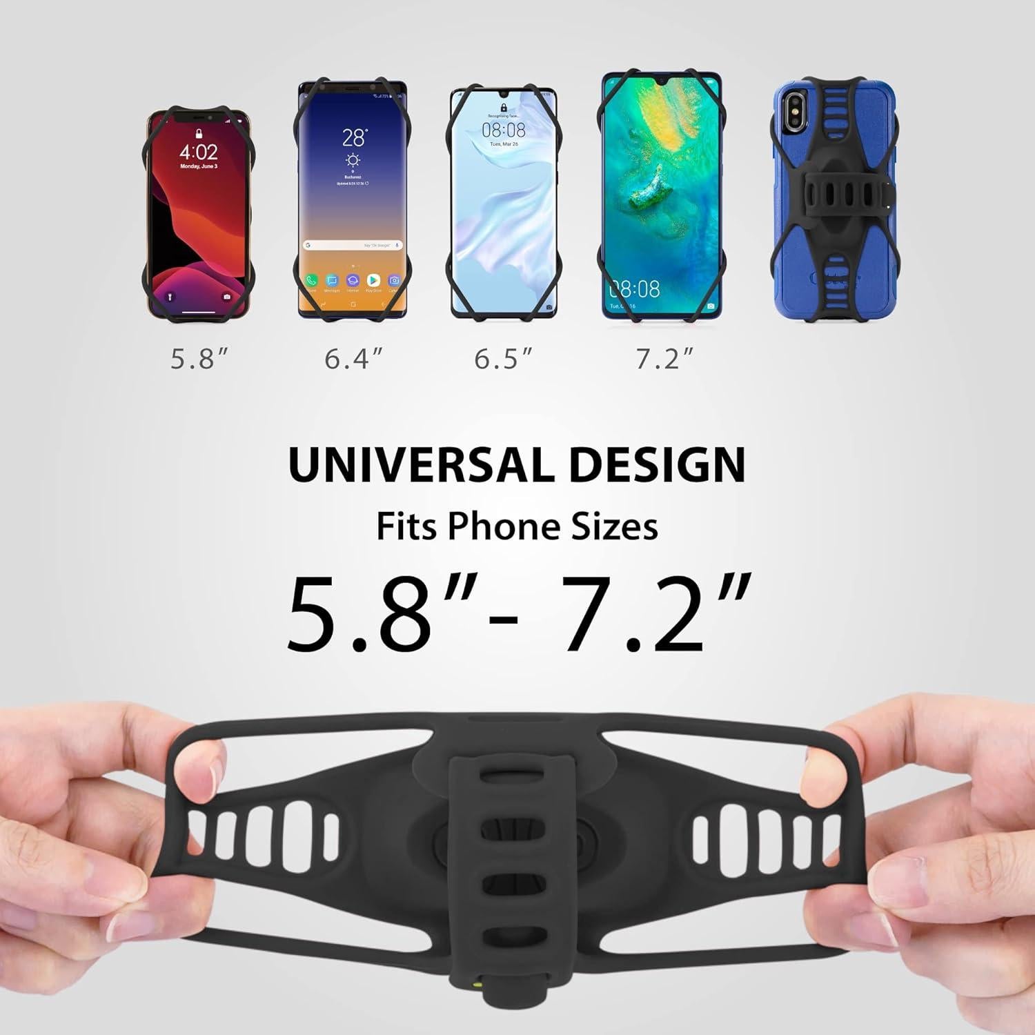 Soporte para Teléfono de Bicicleta Bone Bike Tie Pro 3 Negro