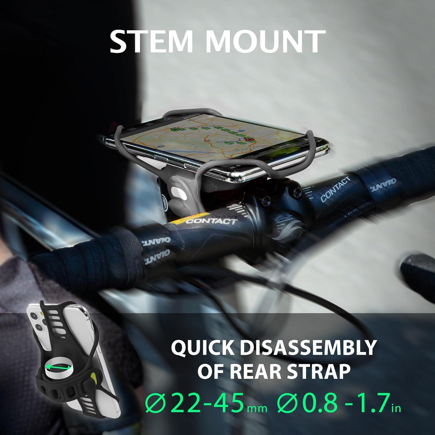 Soporte para Teléfono de Bicicleta Bone Bike Tie Pro 3 Negro