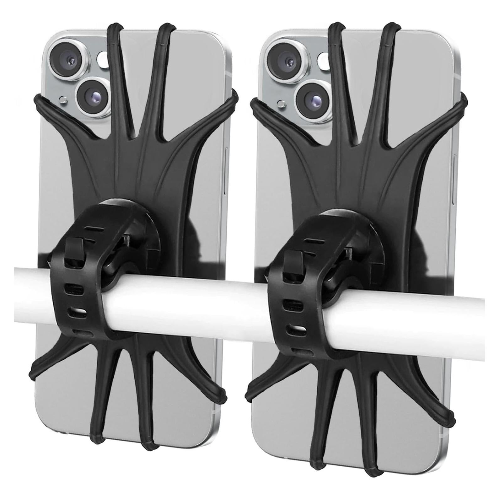 Soporte para Teléfono de Bicicleta Beisite - 2 Paquetes, Silicona 360°