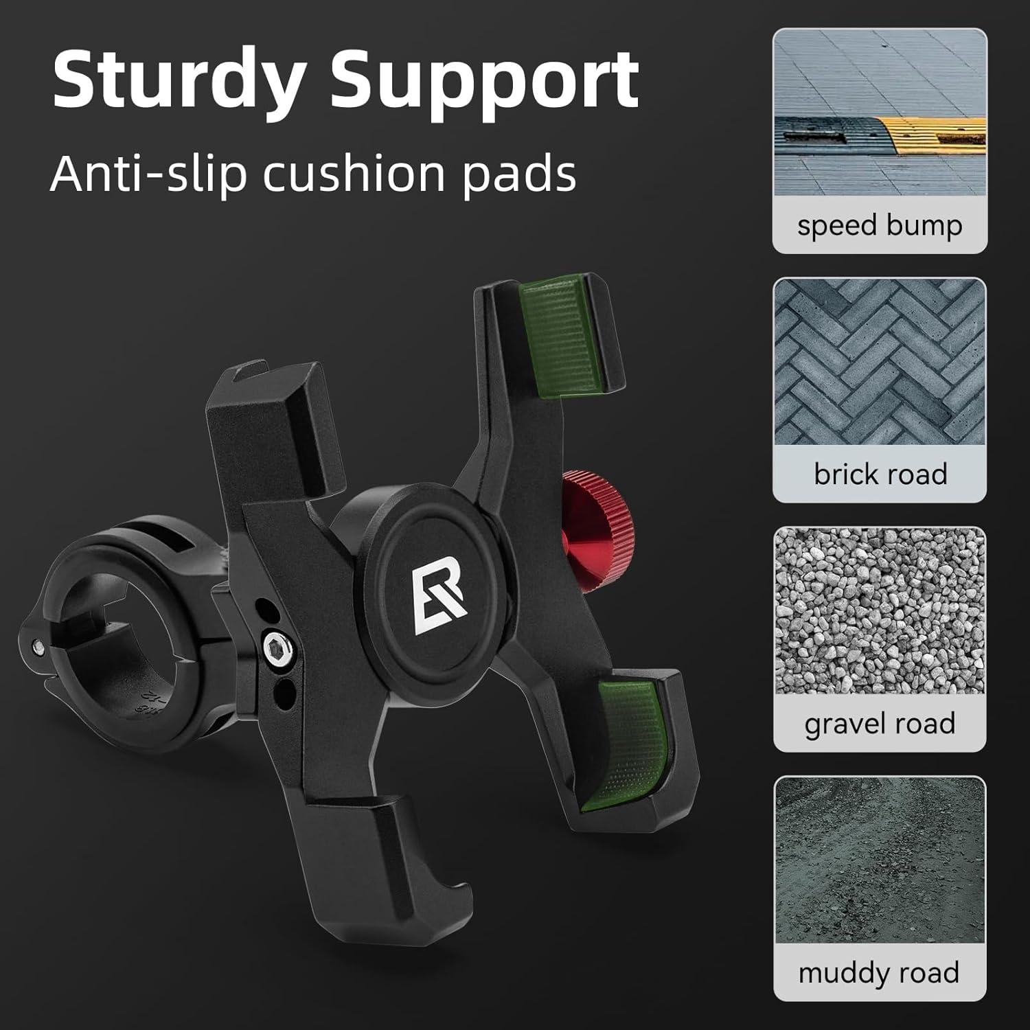 Soporte para Teléfono de Bicicleta ROCKBROS Aluminio 4.7-7.1"