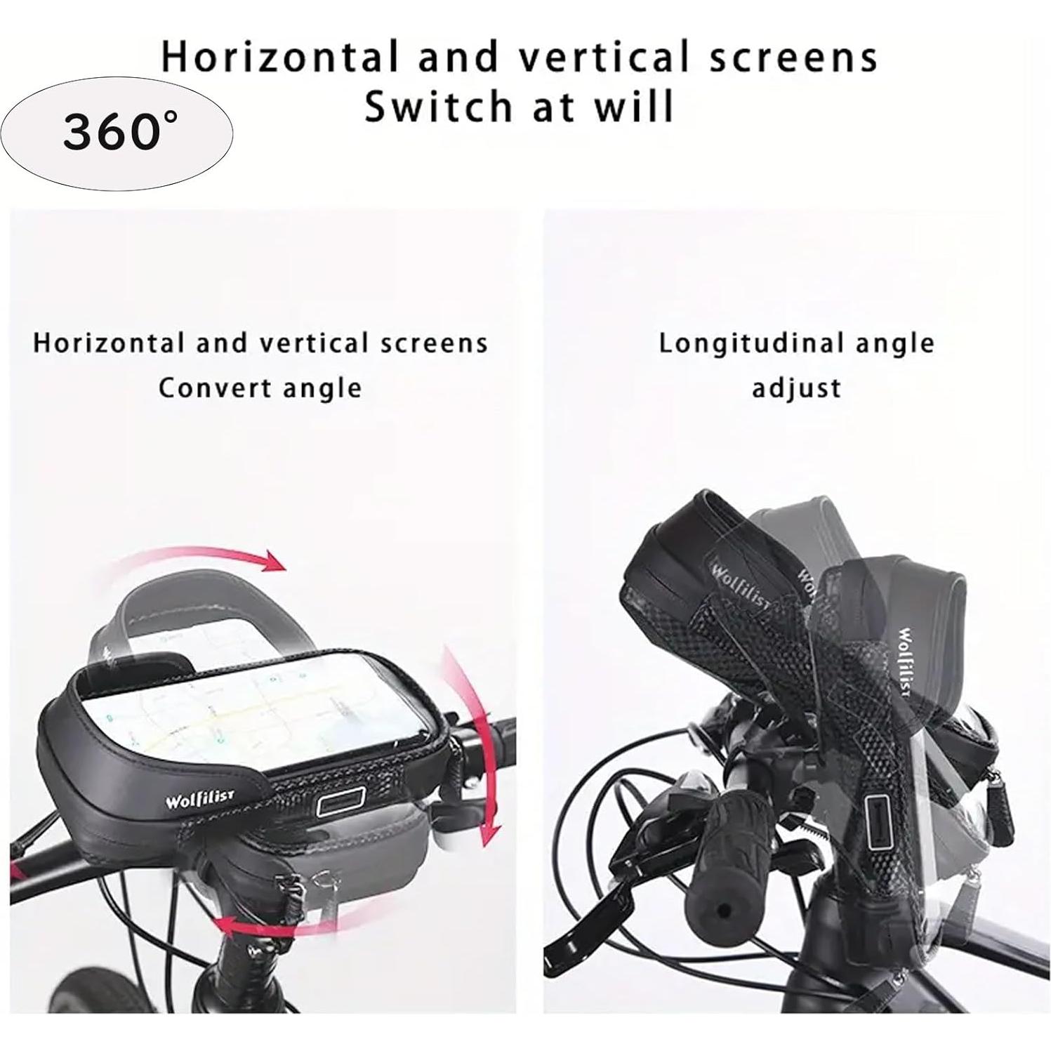 Soporte para Teléfono de Bicicleta WOLFILIST Impermeable