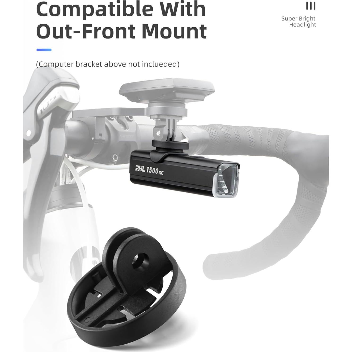 Luz de Bicicleta ROCKBROS 1500 Lúmenes Recargable USB-C IPX6