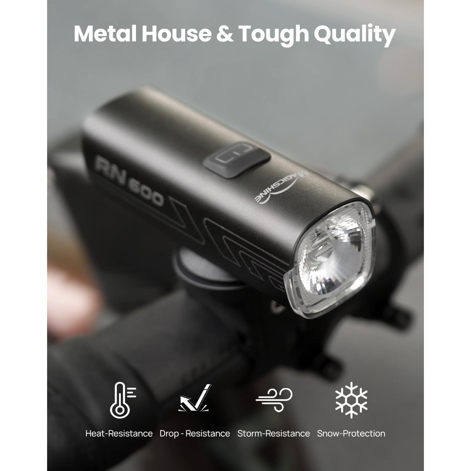 Luz Frontal de Bicicleta Magicshine RN600 V2.0 Recargable USB