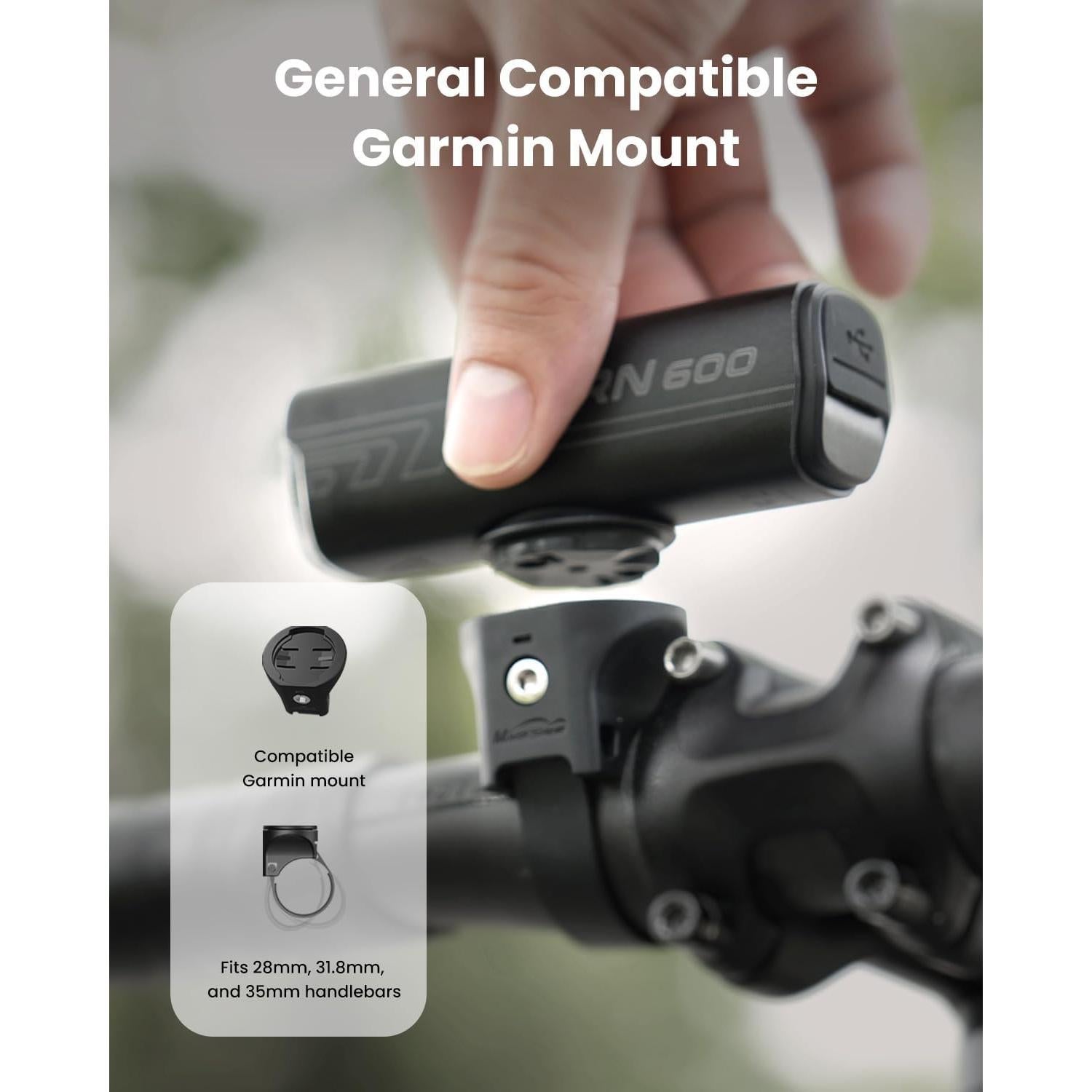 Luz Frontal de Bicicleta Magicshine RN600 V2.0 Recargable USB