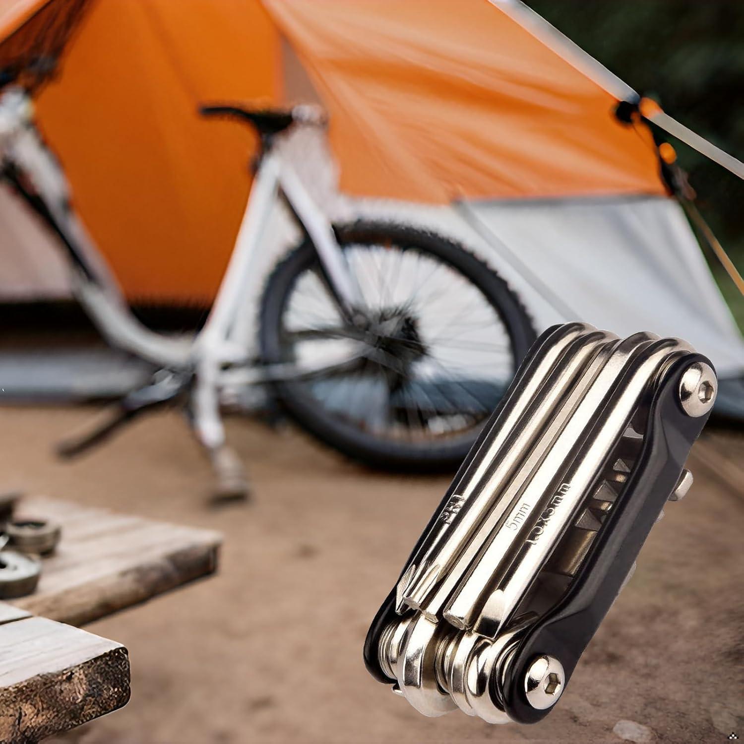 Multiherramienta para Bicicleta NIPNSCI - 12 Funciones, Acero