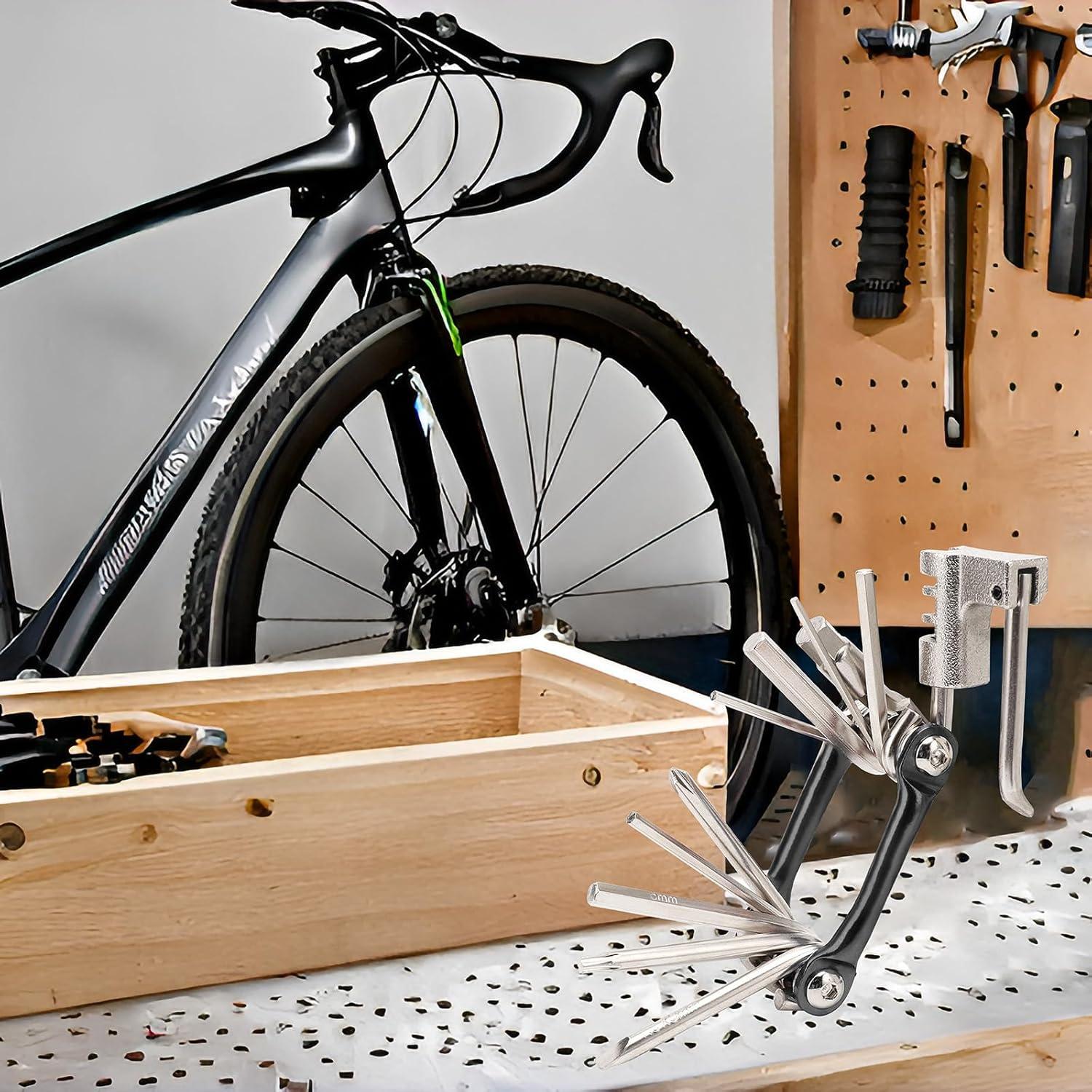 Multiherramienta para Bicicleta NIPNSCI - 12 Funciones, Acero