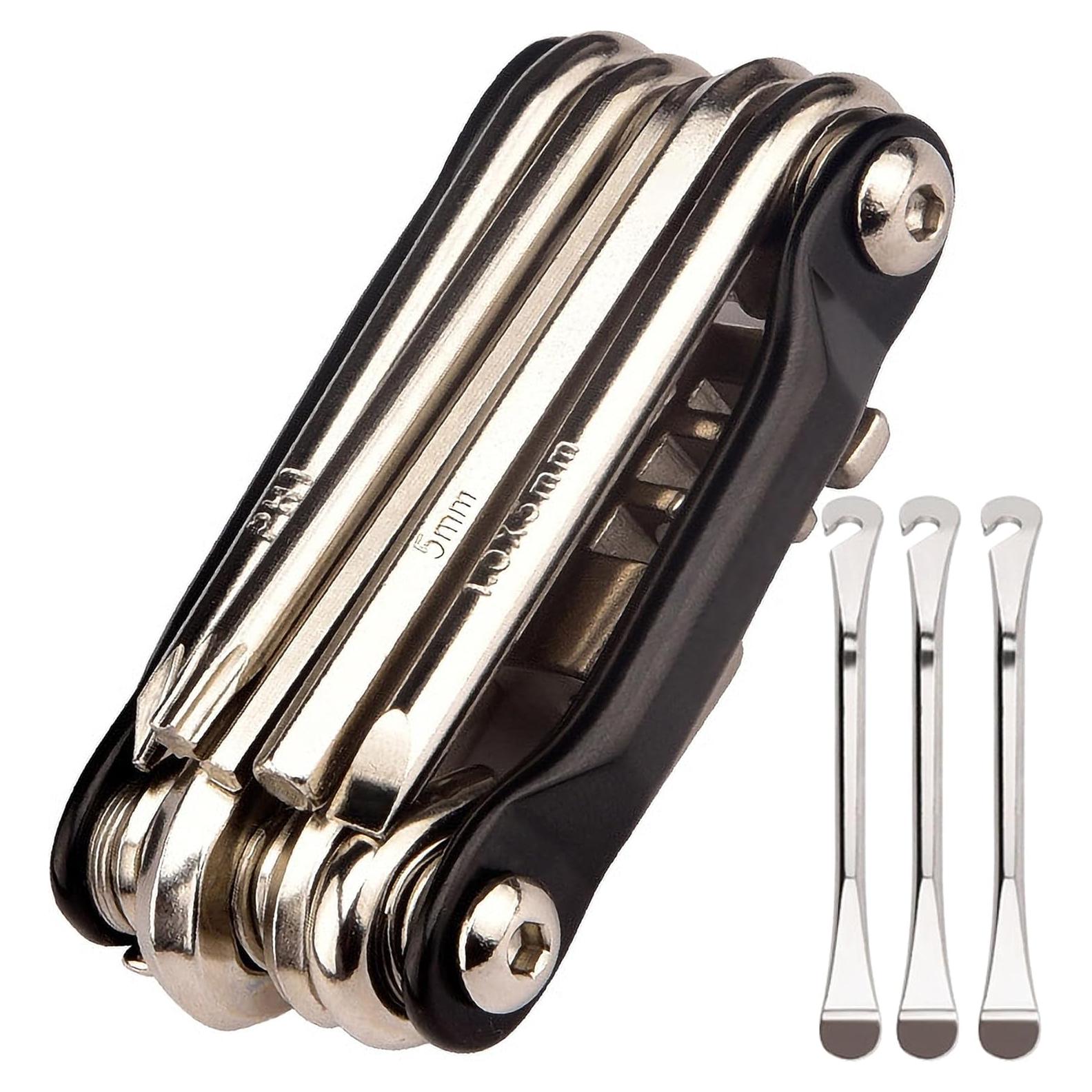 Multiherramienta de Bicicleta NIPNSCI 12 en 1 con Palancas