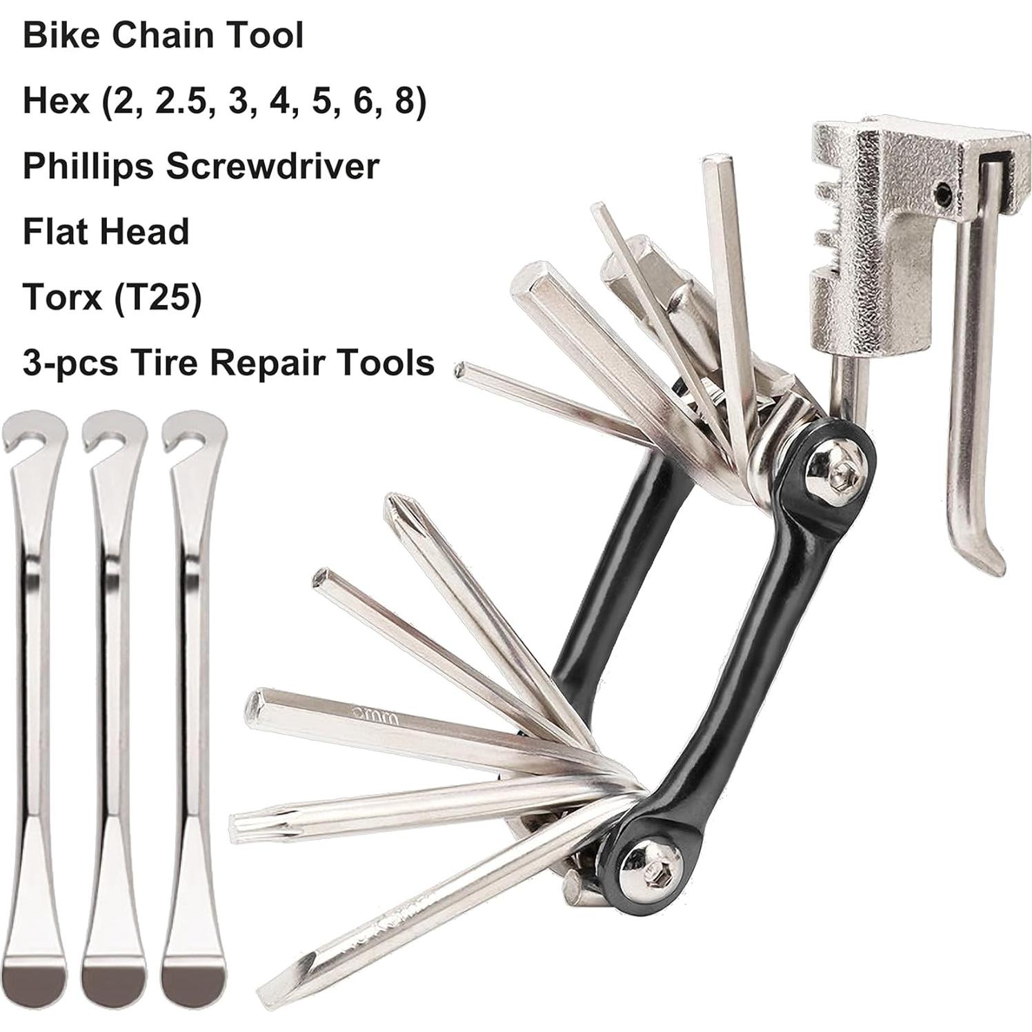 Multiherramienta de Bicicleta NIPNSCI 12 en 1 con Palancas