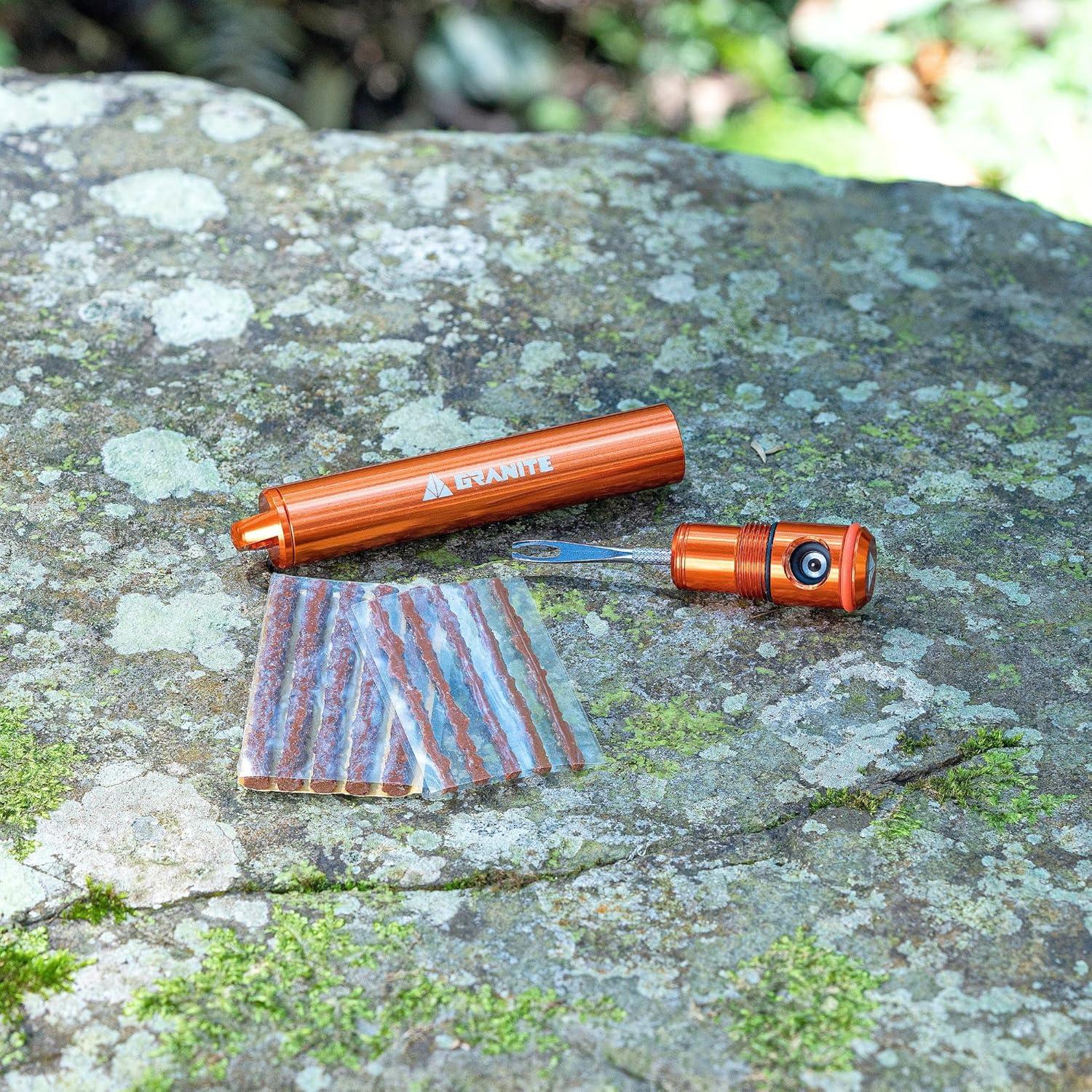 Kit de Reparación de Neumáticos Granite Suture Aero con Inflador CO2