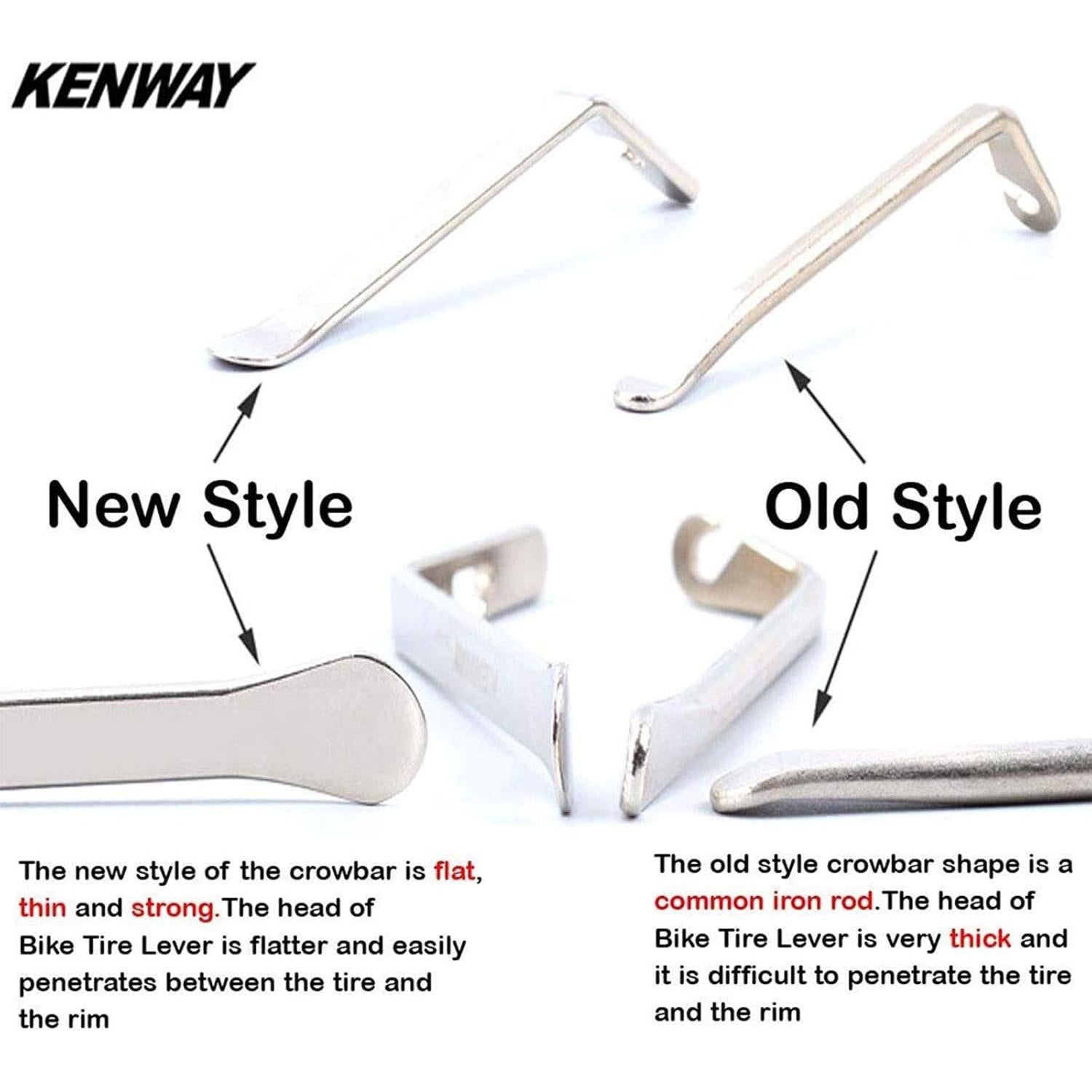 Juego de 3 Palancas de Neumático TuoTu Acero Inoxidable