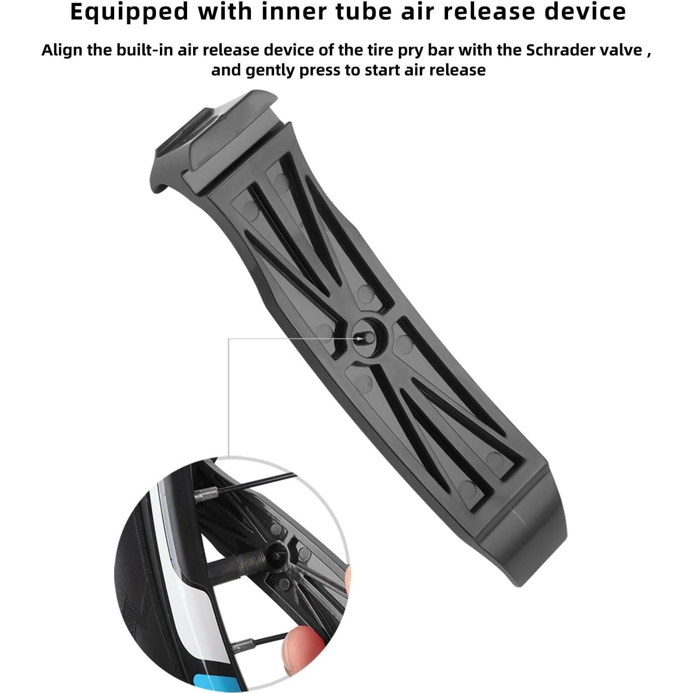 Palancas para Neumáticos de Bicicleta FLY_H - 2 Piezas, Negro