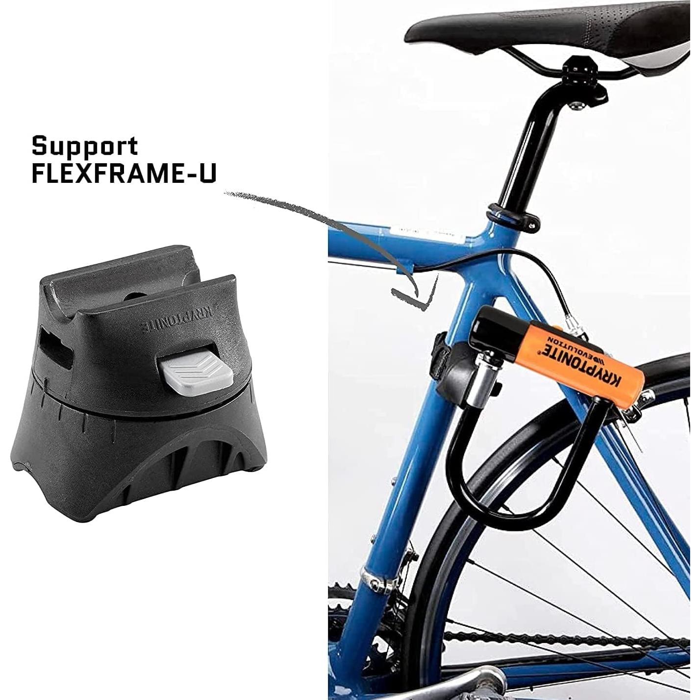 Candado U-Lock Kryptonite Evolución Estándar 10.16x22.86cm Negro