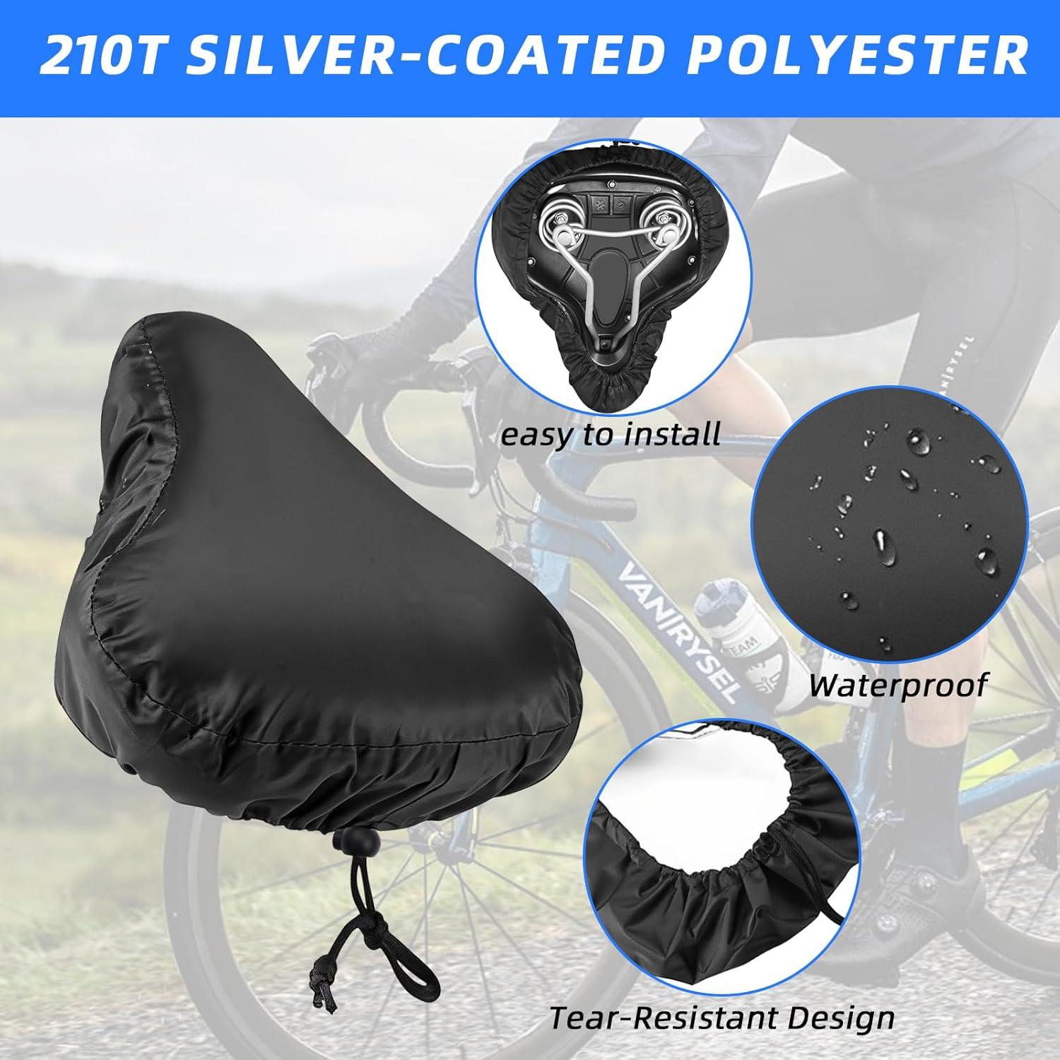 Cubierta de Asiento de Bicicleta Impermeable 3PCS ECNHIVE