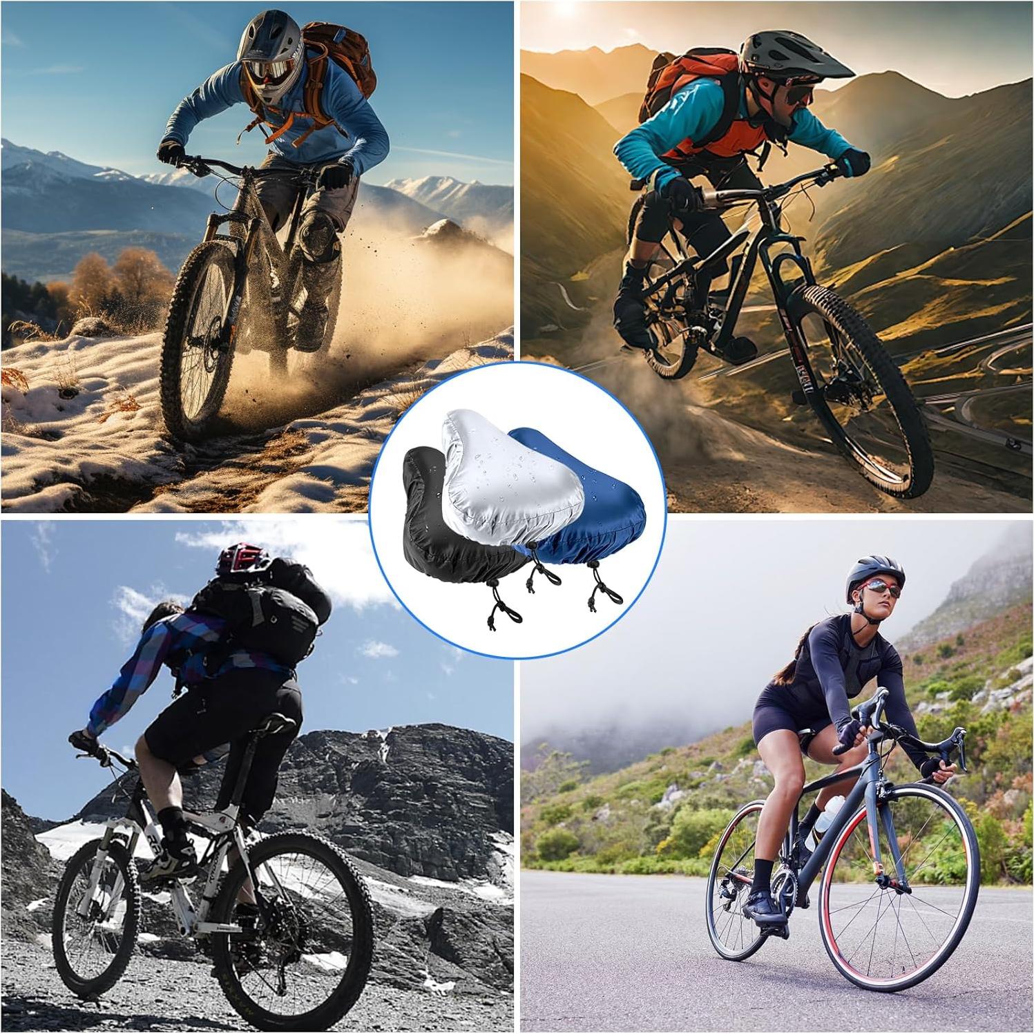 Cubierta de Asiento de Bicicleta Impermeable 3PCS ECNHIVE