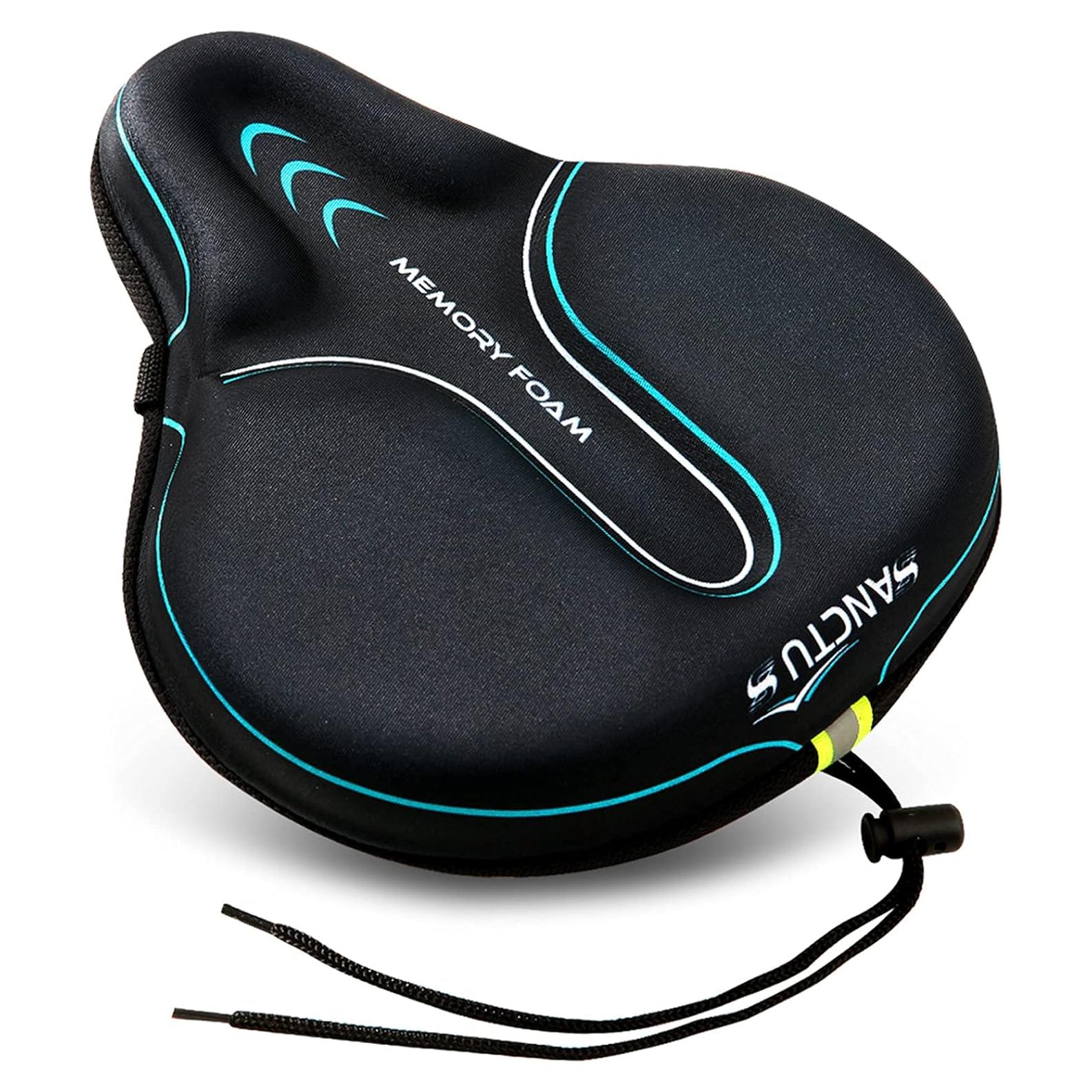 Funda de Asiento de Bicicleta Sanctus Grande Azul Impermeable