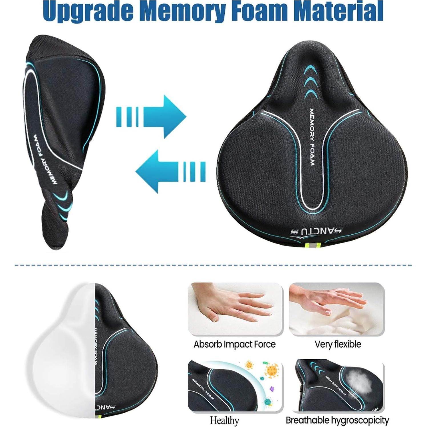 Funda de Asiento de Bicicleta Sanctus Grande Azul Impermeable