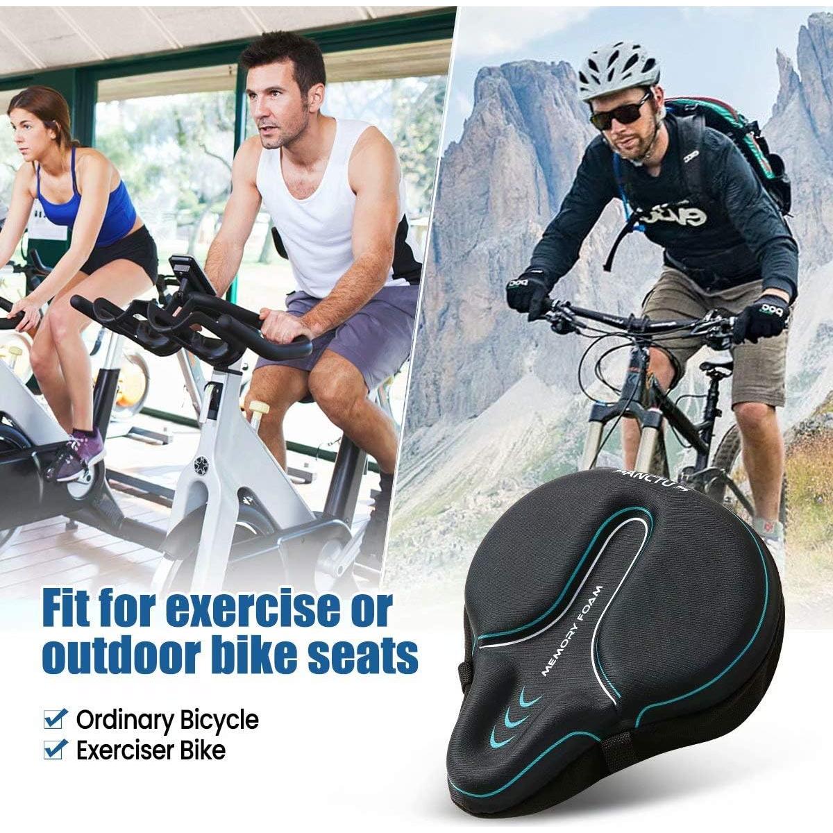 Funda de Asiento de Bicicleta Sanctus Grande Azul Impermeable