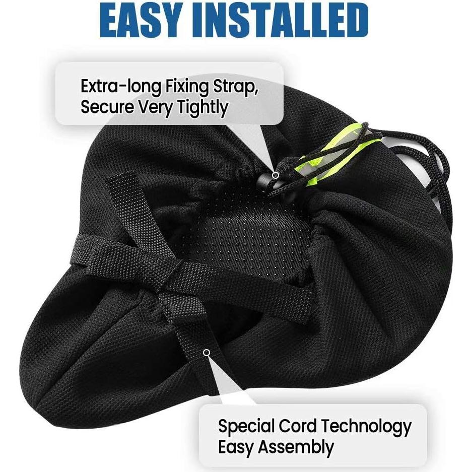 Funda de Asiento de Bicicleta Sanctus Grande Azul Impermeable