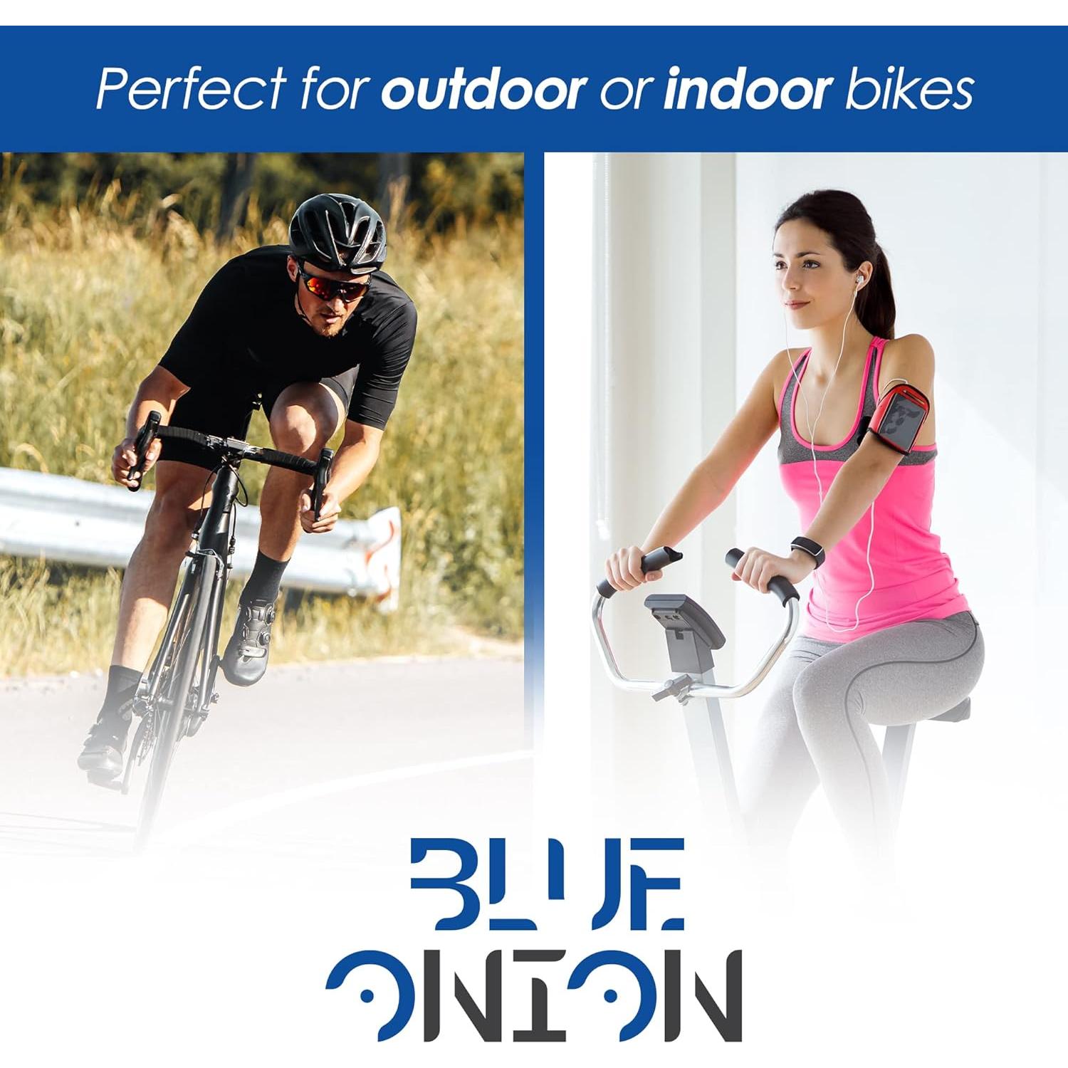 Cubierta de Asiento de Bicicleta de Gel Blue Onion Negra