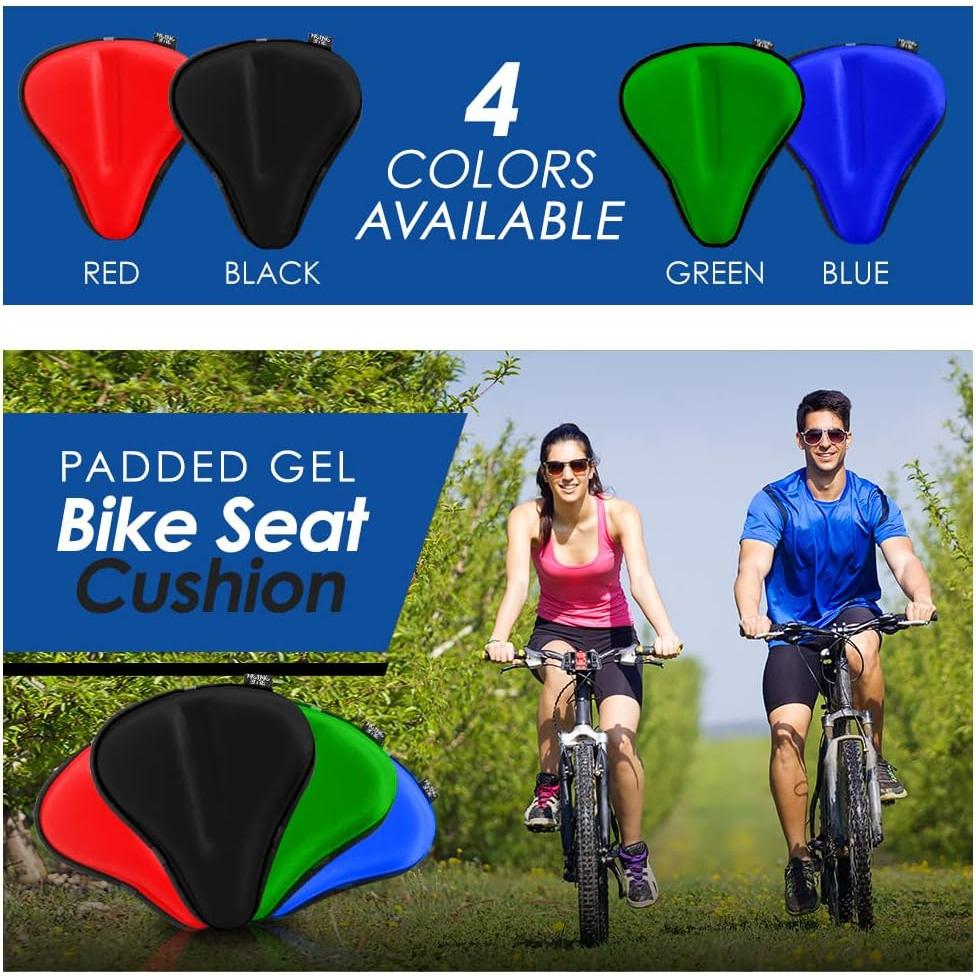Cubierta de Asiento de Bicicleta de Gel Blue Onion Negra
