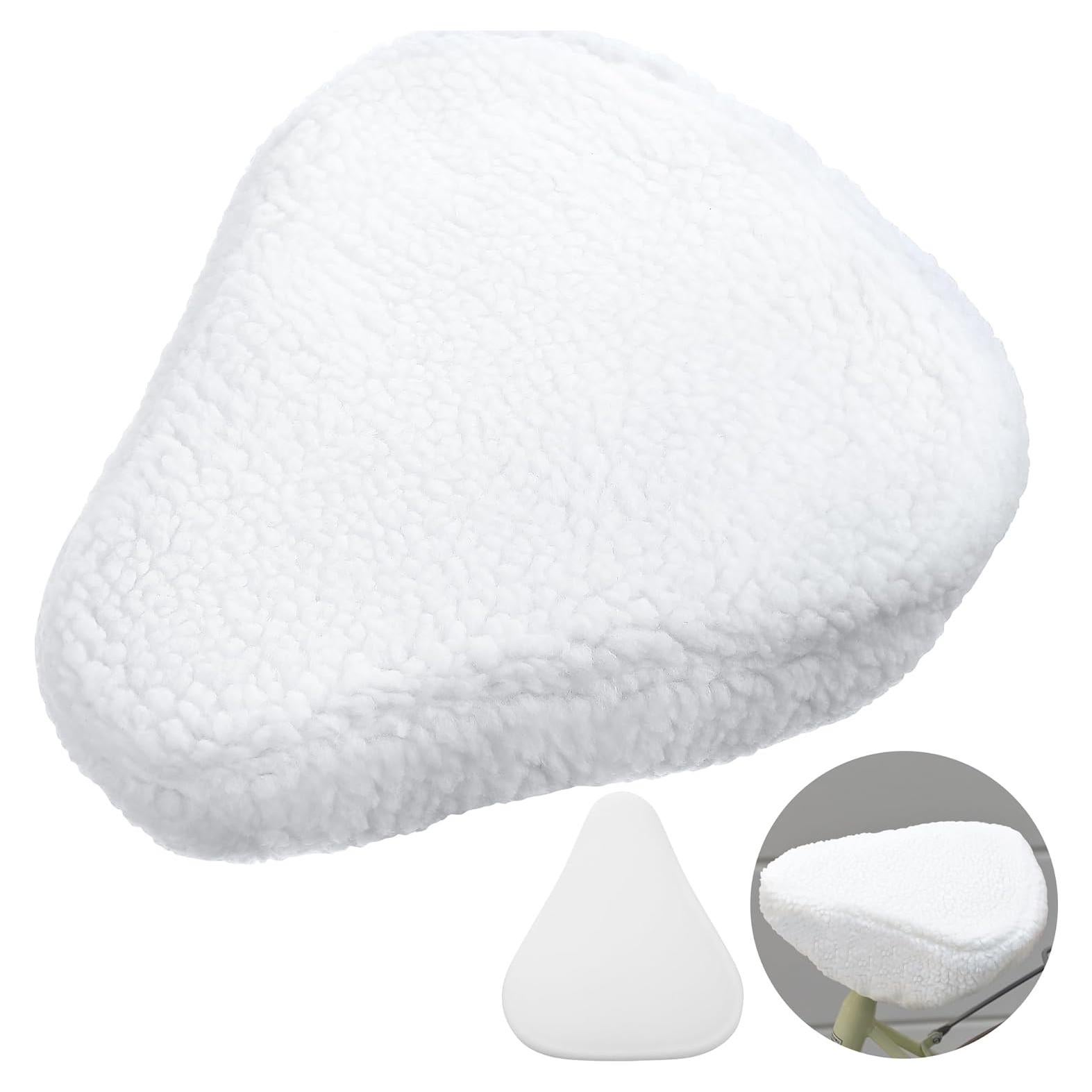 Cubierta de Asiento de Bicicleta Feekoon Blanca con Almohadilla