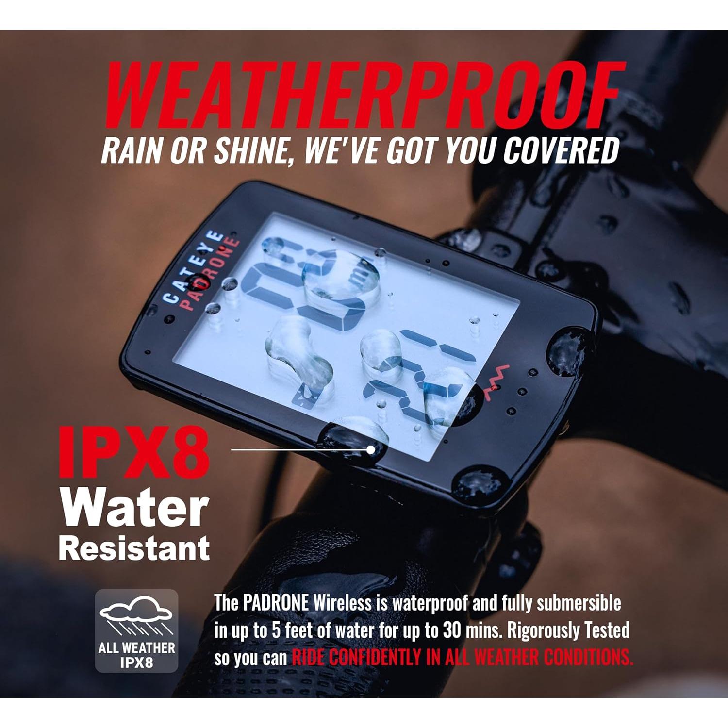 Computadora Inalámbrica CATEYE Padrone para Bicicleta - LCD