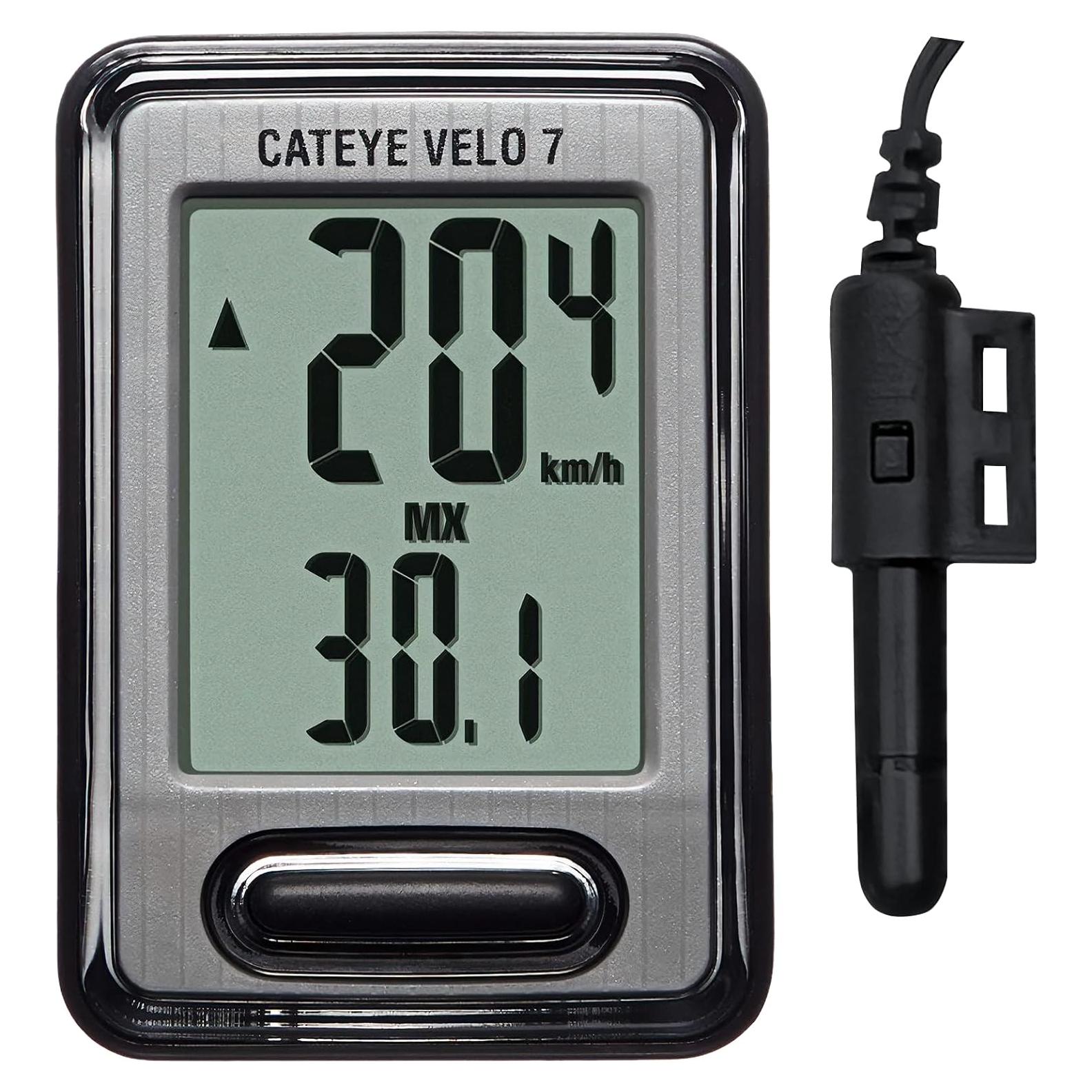CATEYE Velo 7 Computador de Bicicleta - Velocímetro y Odómetro