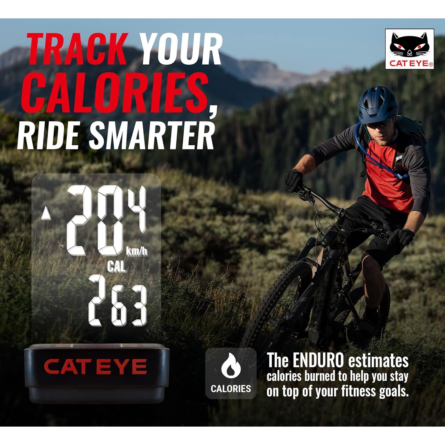 Computadora de Bicicleta CATEYE Enduro - Velocímetro y Odómetro