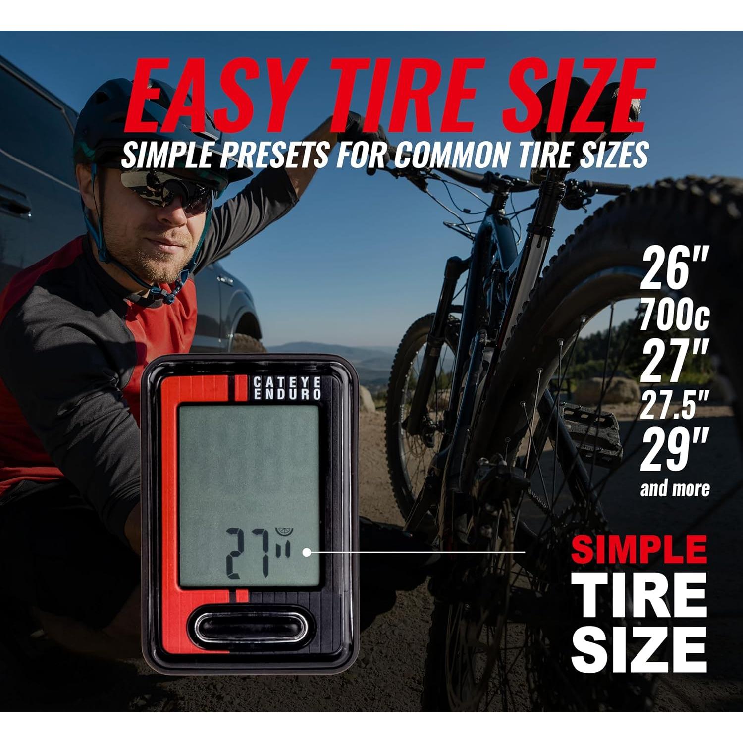 Computadora de Bicicleta CATEYE Enduro - Velocímetro y Odómetro