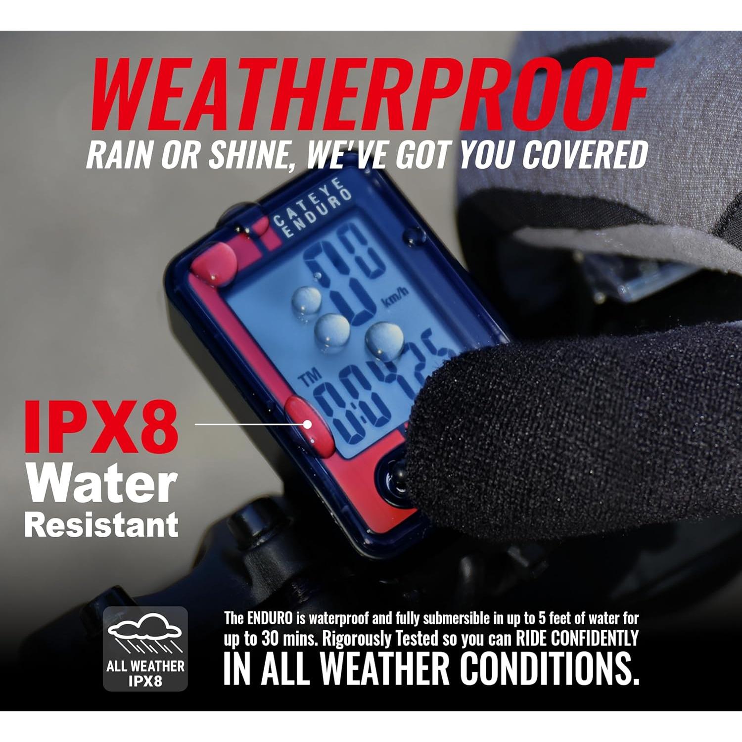 Computadora de Bicicleta CATEYE Enduro - Velocímetro y Odómetro