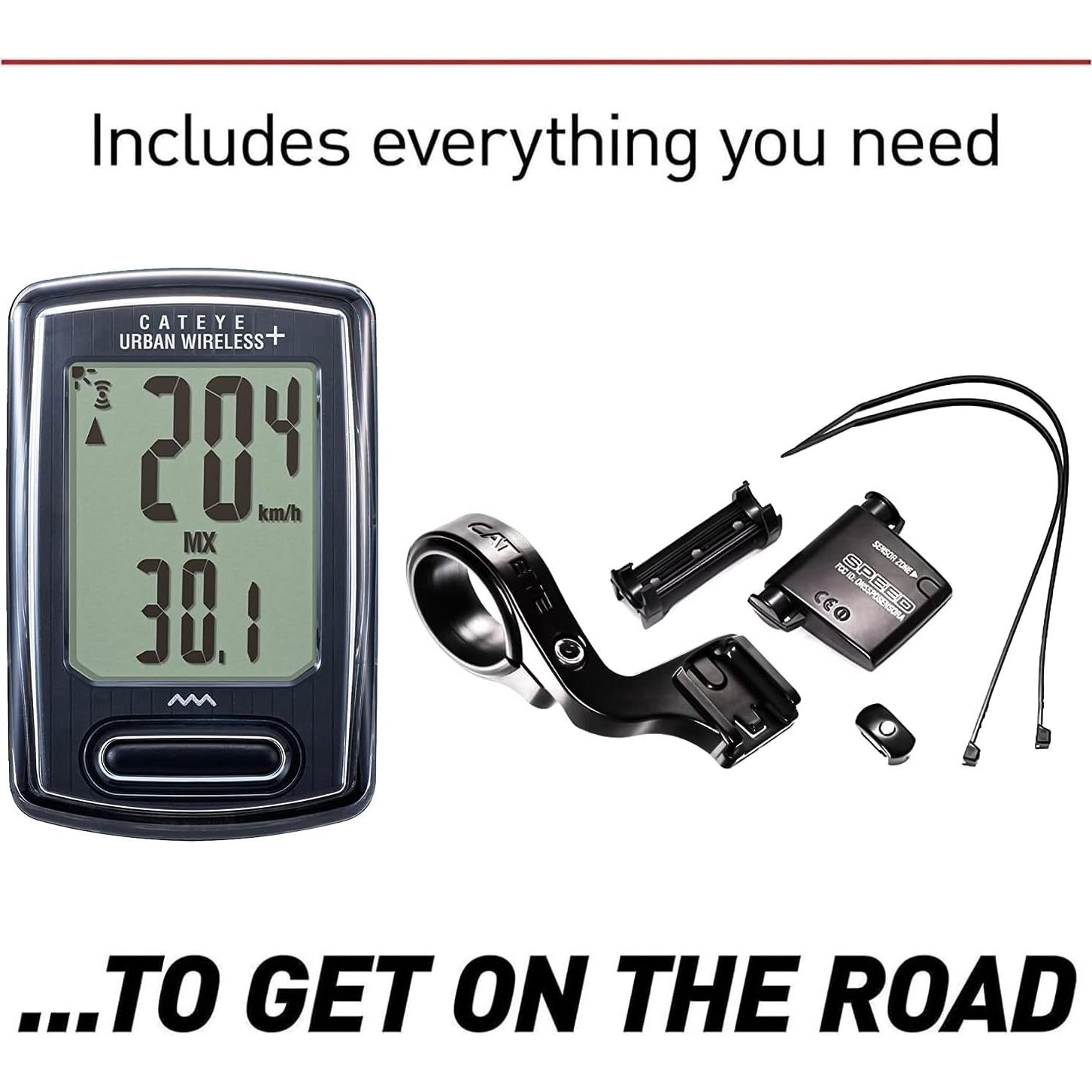 CATEYE Urban Wireless+ Computadora de Bicicleta Inalámbrica