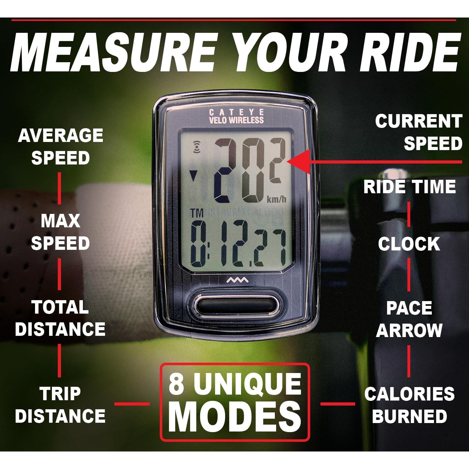 CATEYE Velo Inalámbrica - Ciclocomputador para Bicicleta