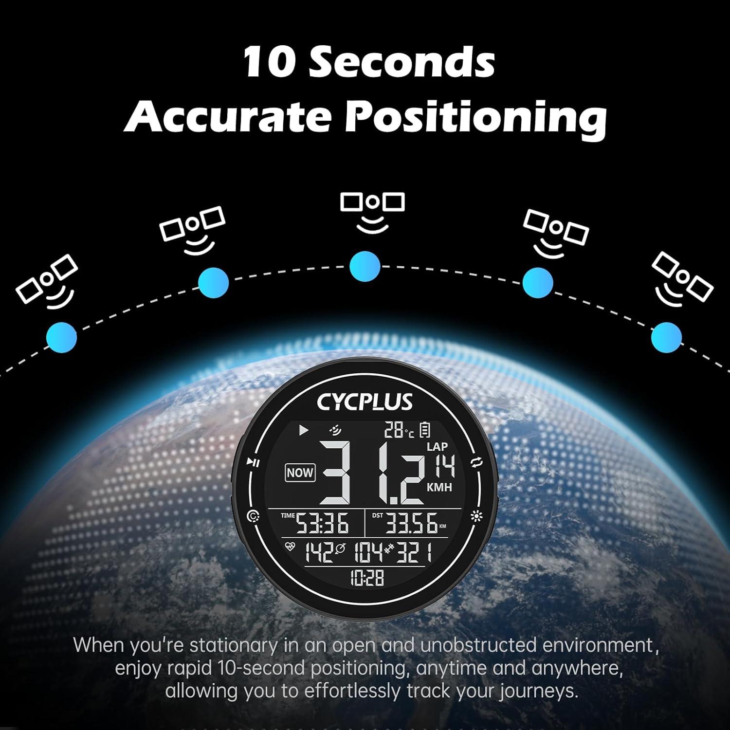 Computadora de Bicicleta CYCPLUS M2 GPS Inalámbrica 2.5"