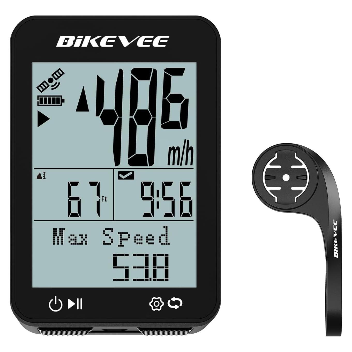Computadora de Bicicleta GPS Bikevee BKV310B-BL 2.4" LCD IPX7