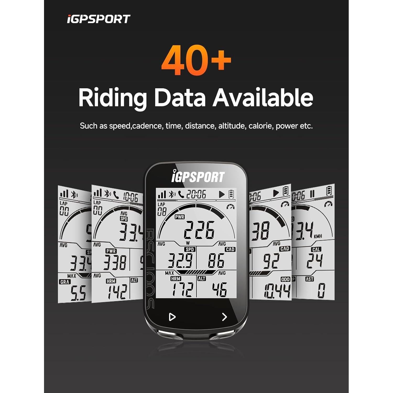 Computadora de Bicicleta GPS iGPSPORT BSC100S 2.6" Inalámbrica