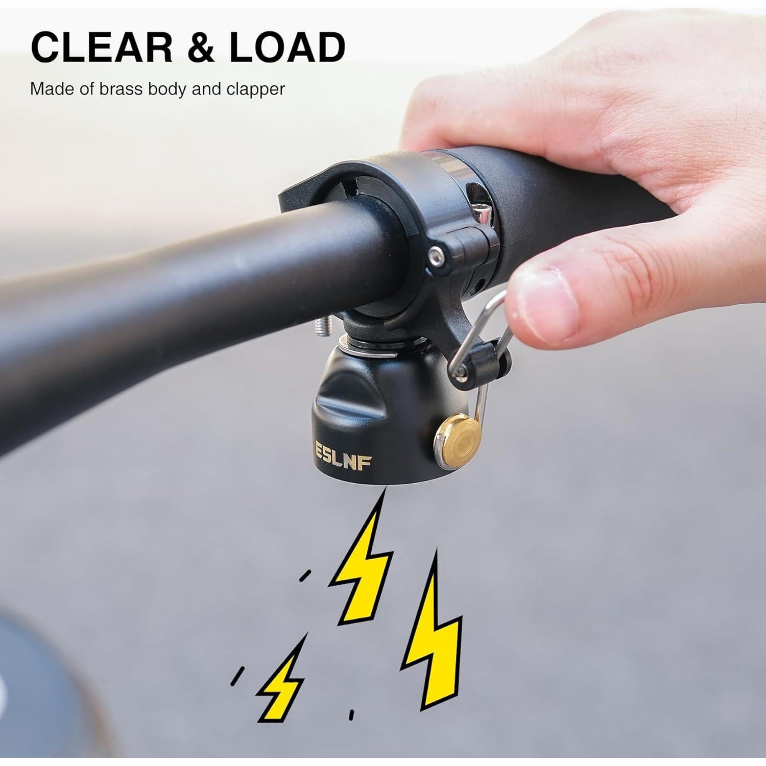 Campana de Bicicleta JJZOUEN Doble Modo Cobre 85dB 68g